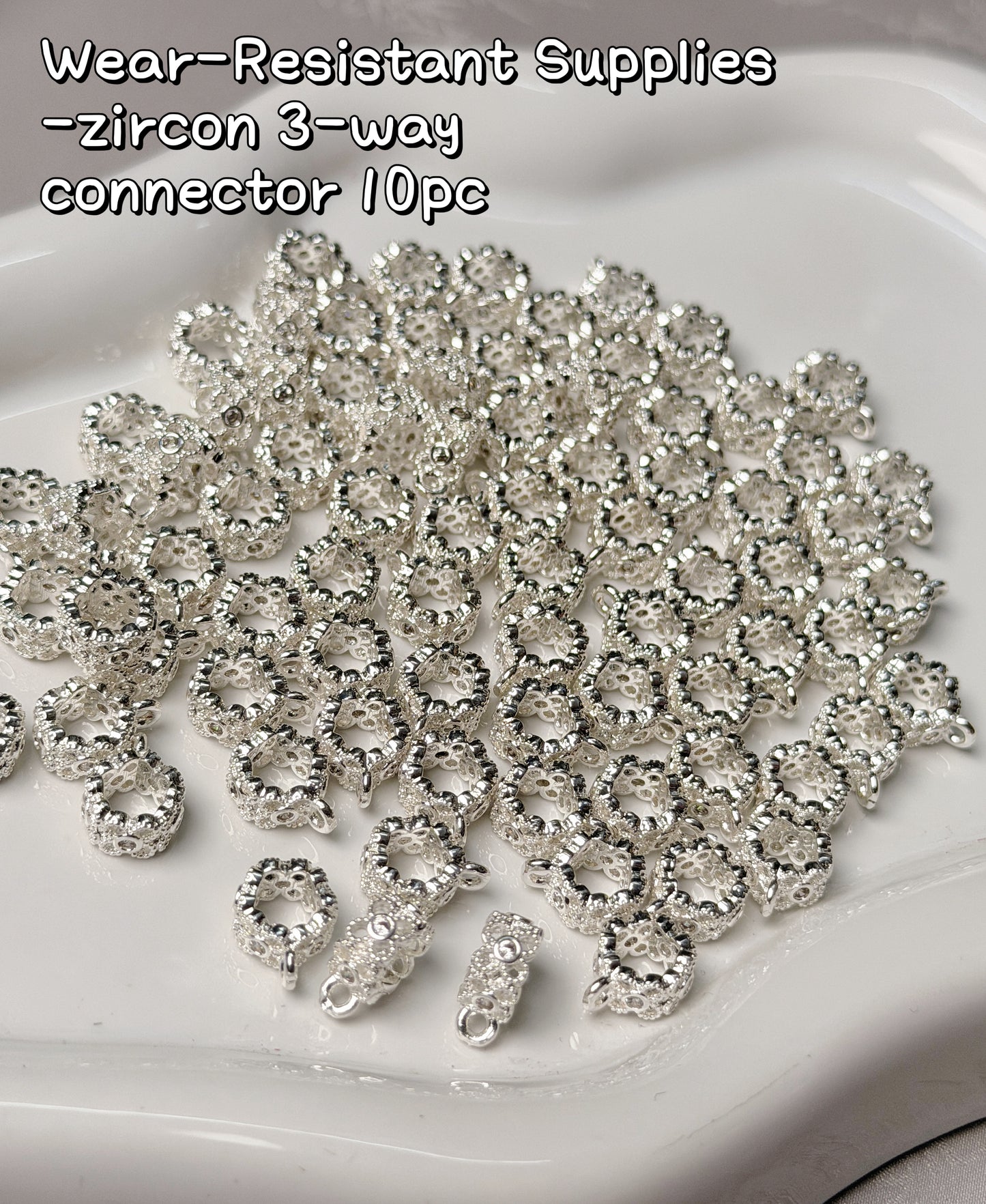 【Wear-Resistant Supplies】white gold/yellow gold plated brass charms