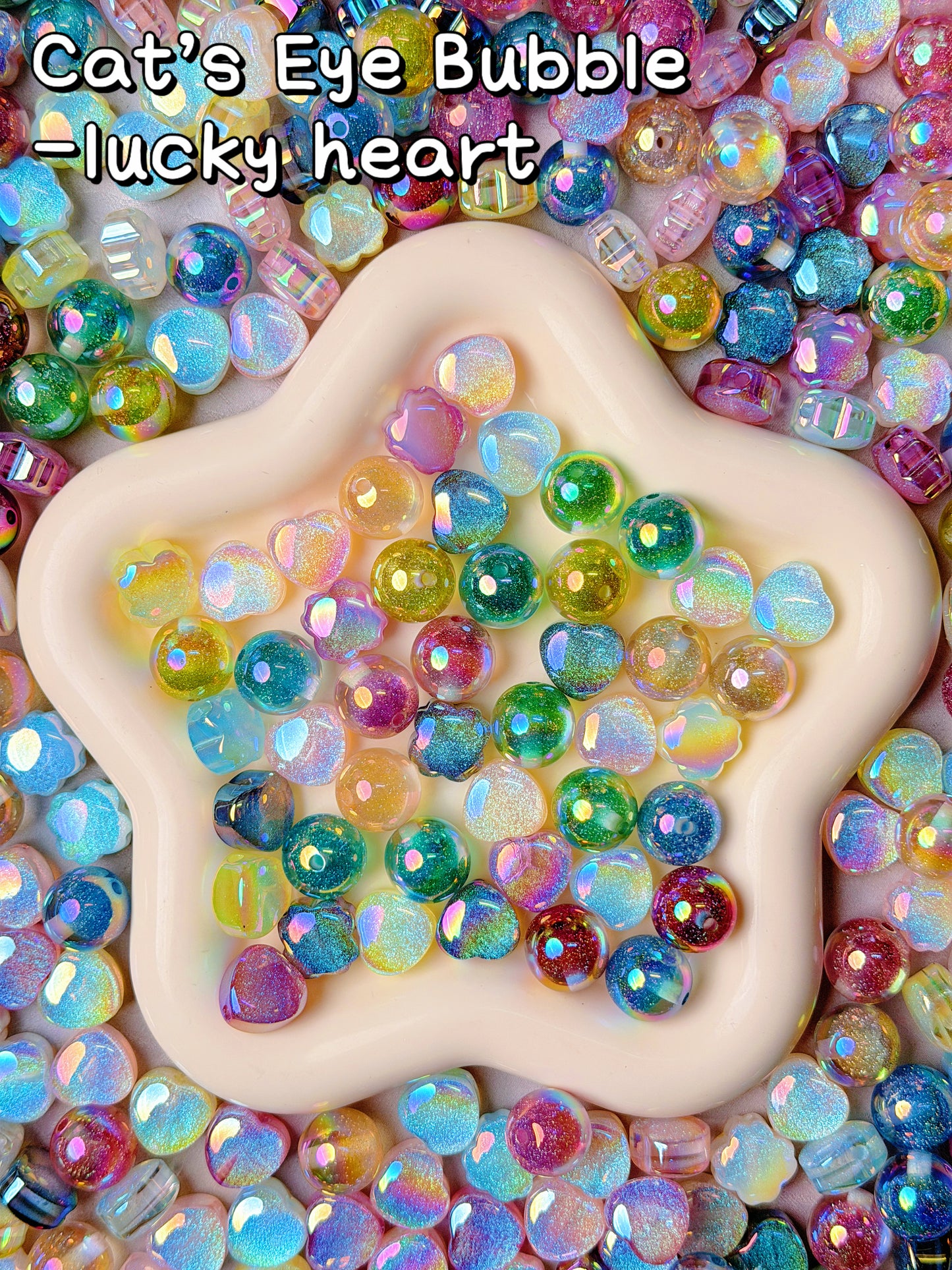 【cat's eye bubble】 cat's eye resin fun beads