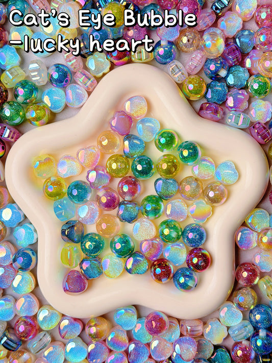 A001.NEW【cat's eye bubble】 cat's eye resin spacer beads