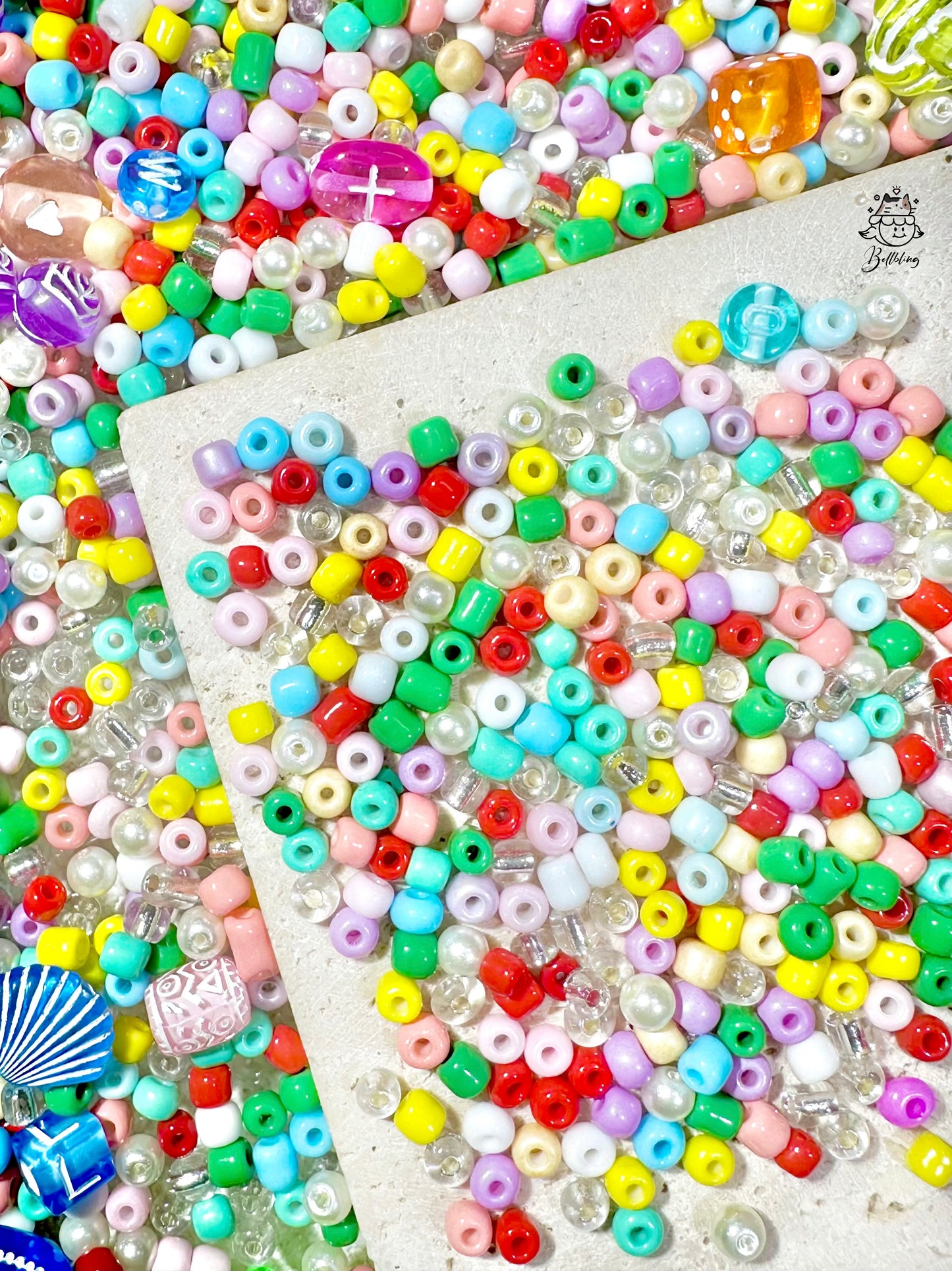 【Seed beads Collection 1】simple 4mm glass seed beads