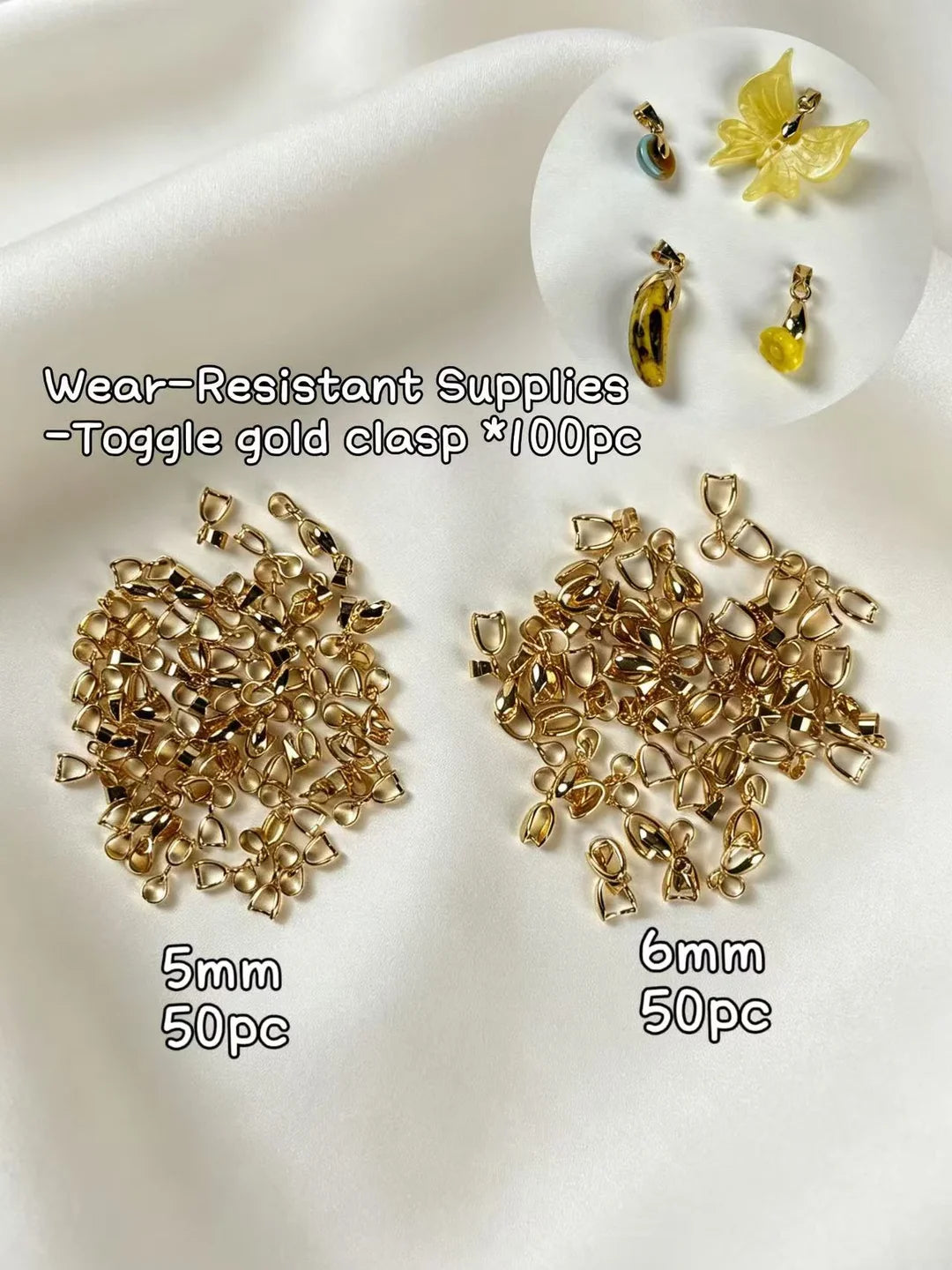 【Wear-Resistant Supplies】white gold/yellow gold plated brass charms
