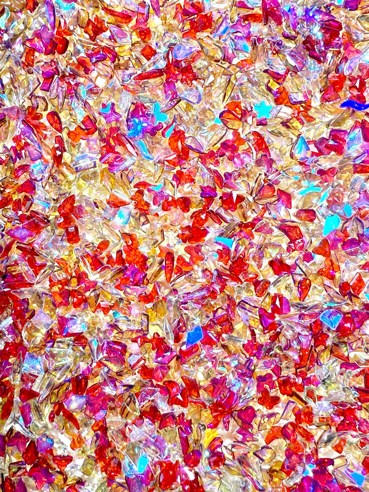 【Aurora Flakes】Transparent shining resin in all shapes, Nail art/Craft supplies, display