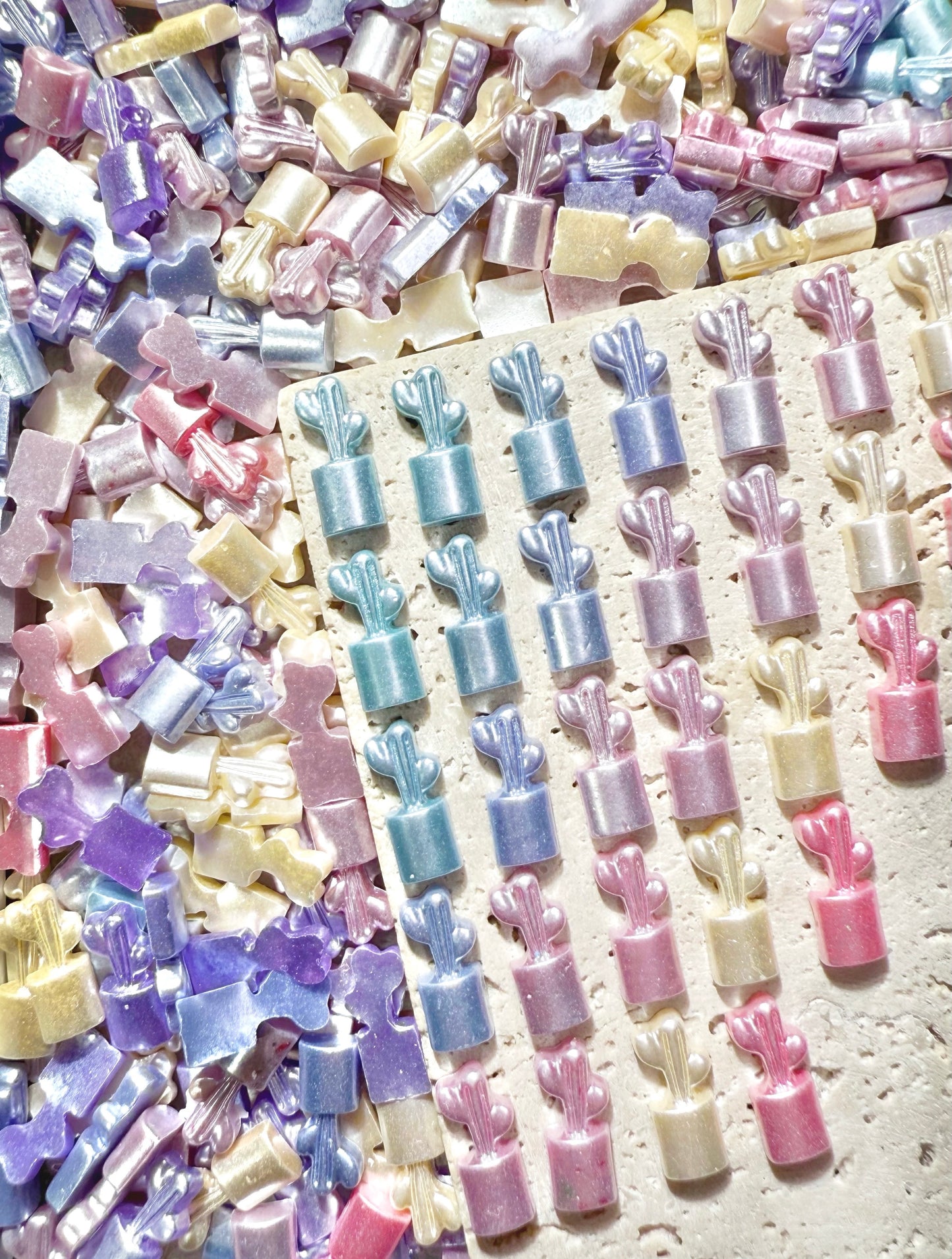 【Blue Blues】Résine lumineuse pastel, fournitures pour nail art/artisanat