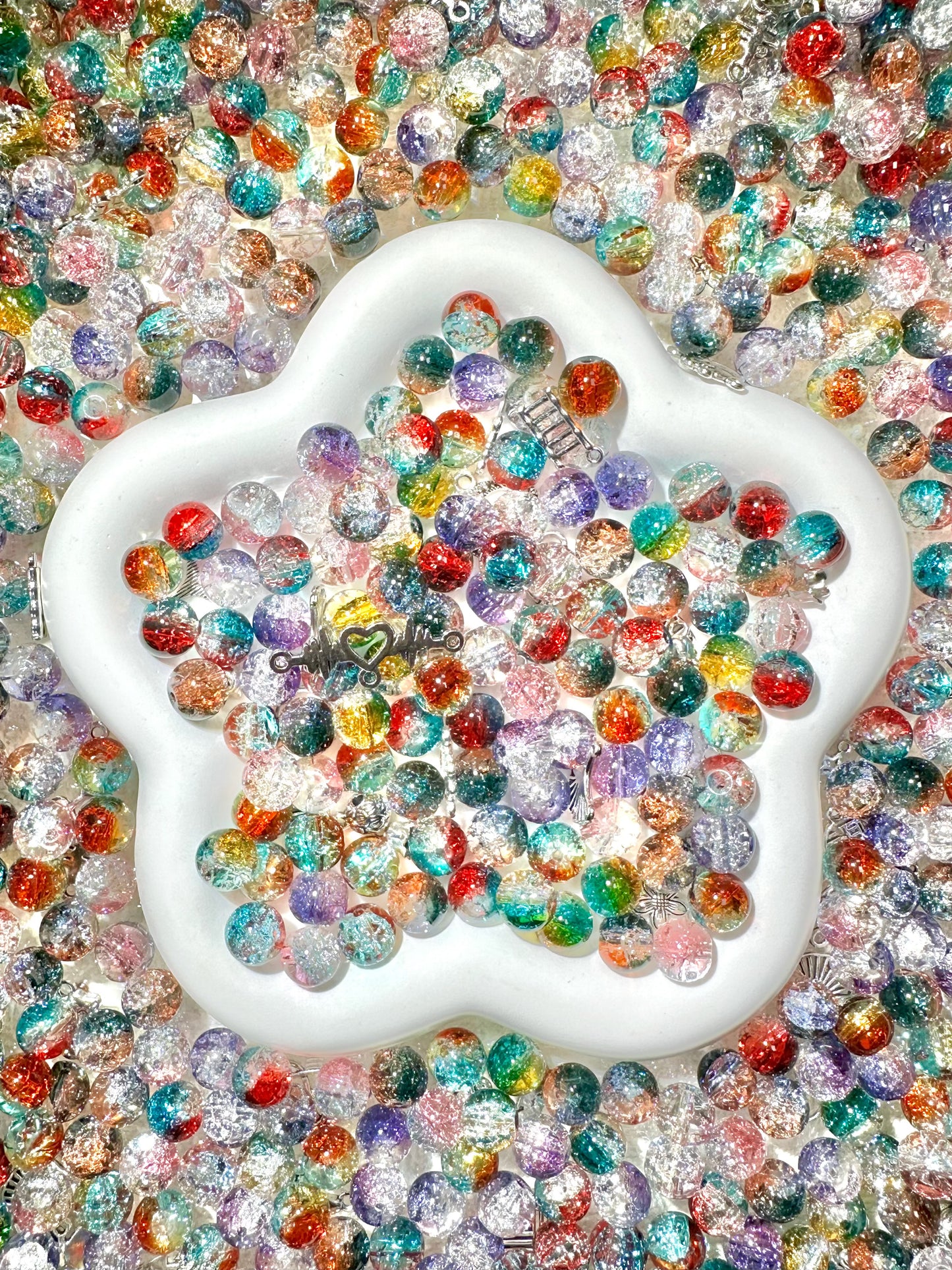【BEADS PARTY 1】20% OFF Dainty Dreamy 8mm-10mm glass beads, all colors and themes