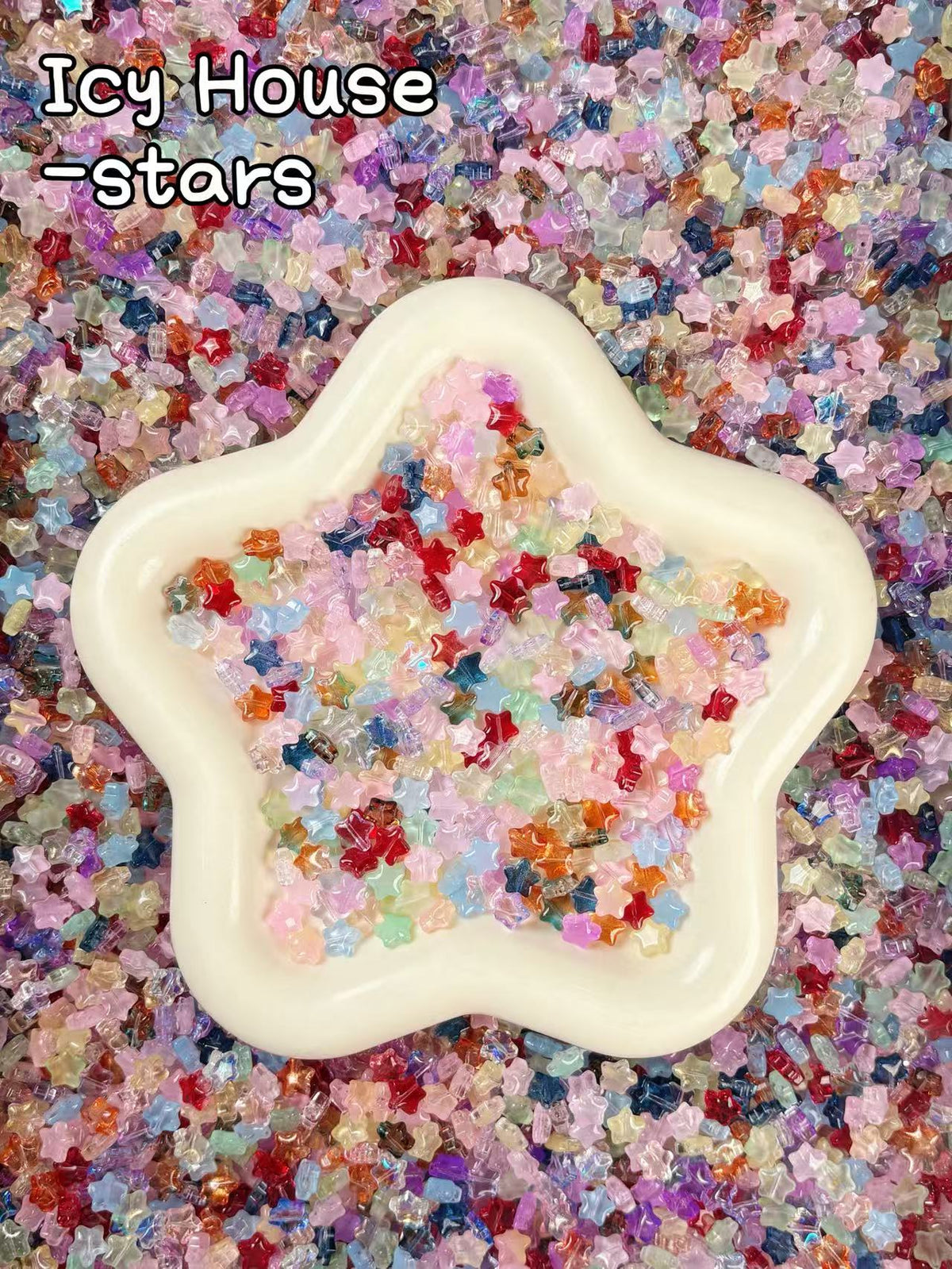 【Icy House】All-Color Mixed Exquisite mini glass charms, bracelet/keychain supplies