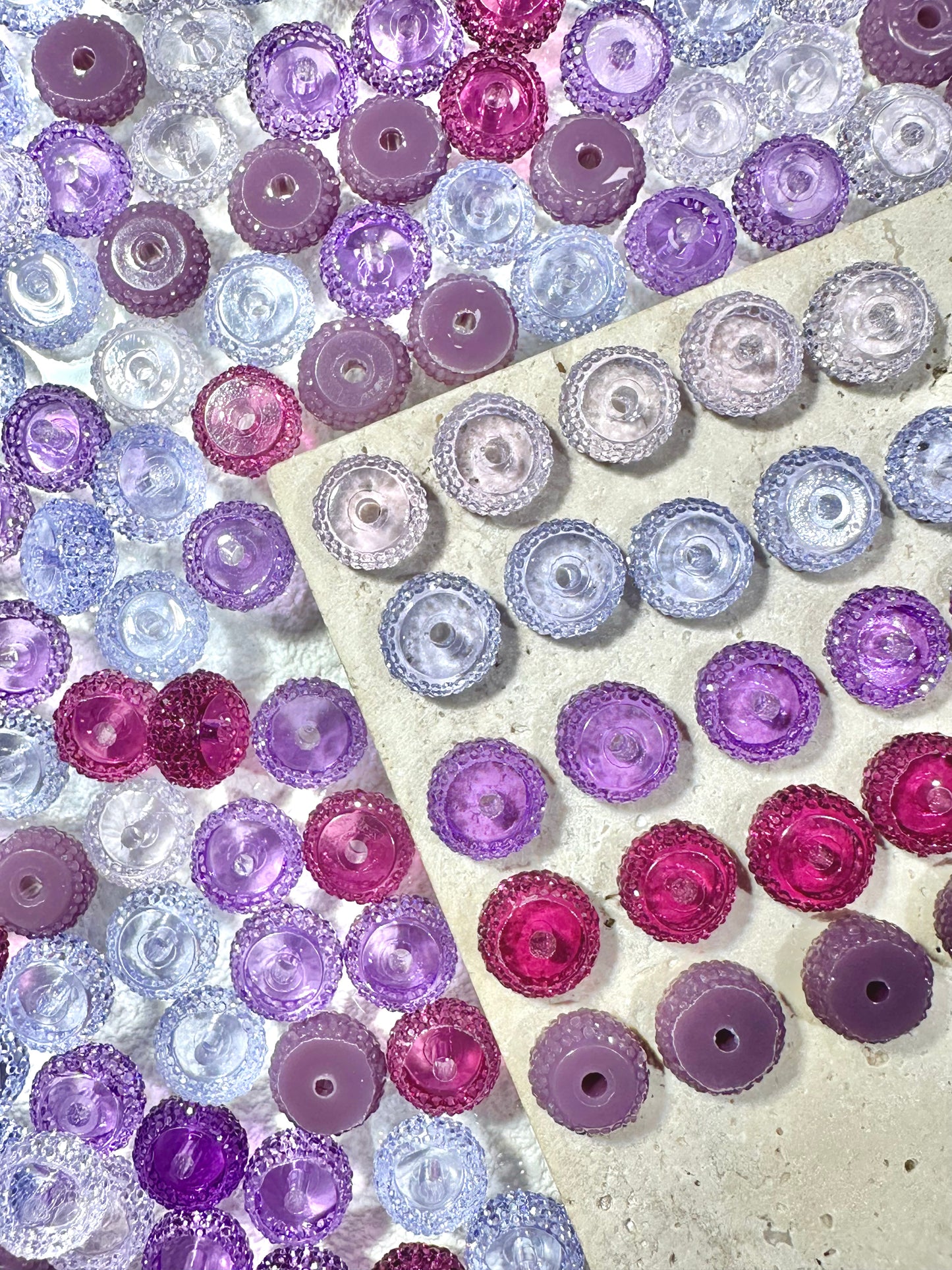 【Diamond Candy】12mm rhinestone-coated resin wheel beads, for pens/bracelet/keychain