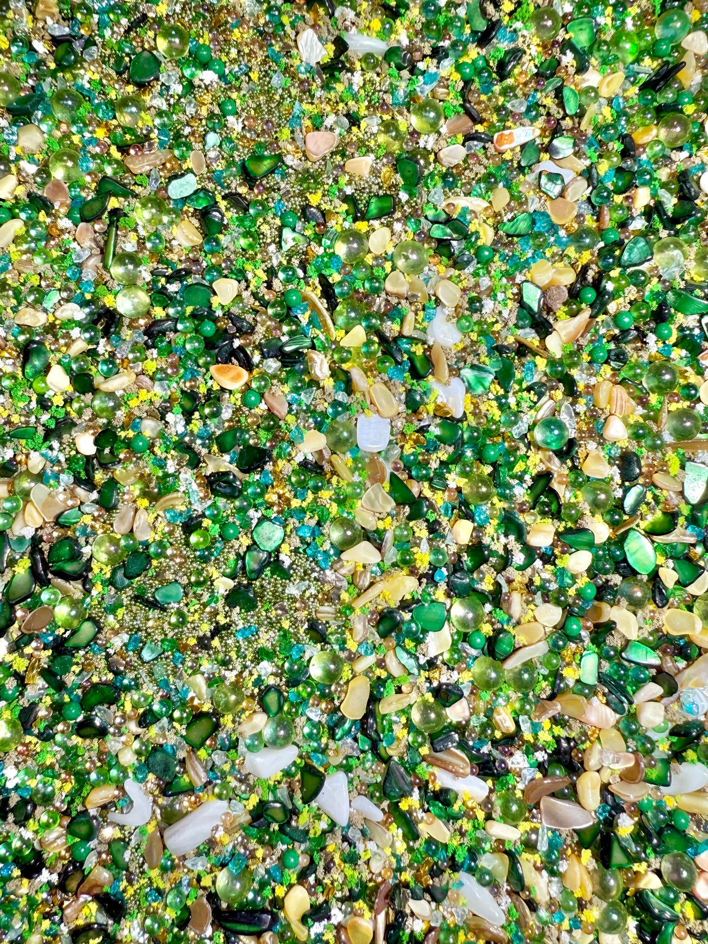 【Crystal Sandi】DIY crushed crystal/shell gravels DIY Nail materials, resin making or display