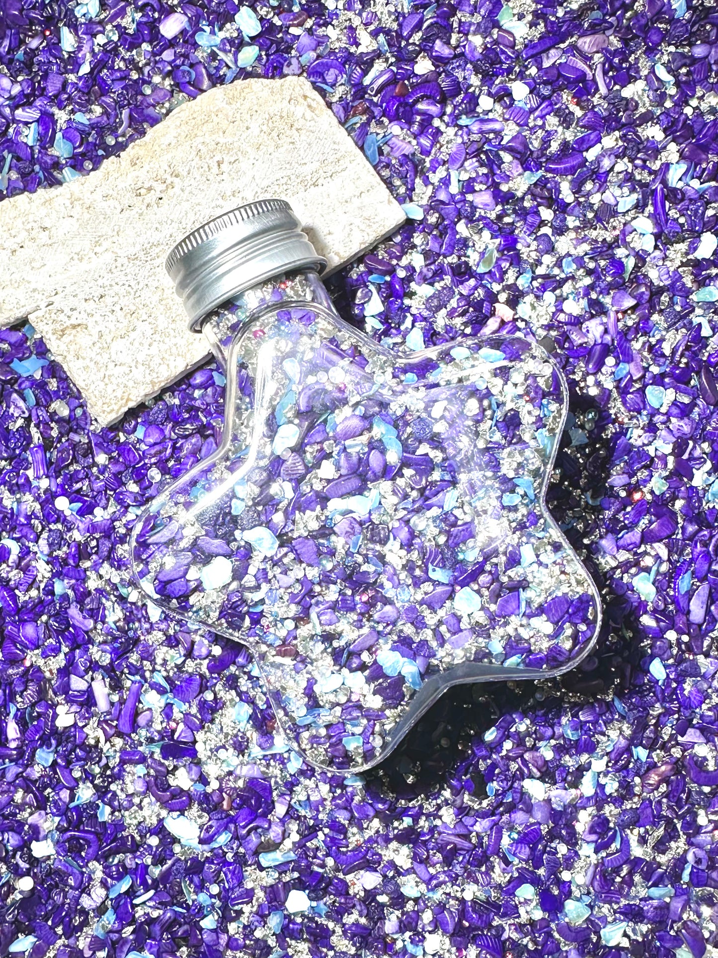 【Crystal Sandi】DIY crushed crystal/shell gravels DIY Nail materials, resin making or display