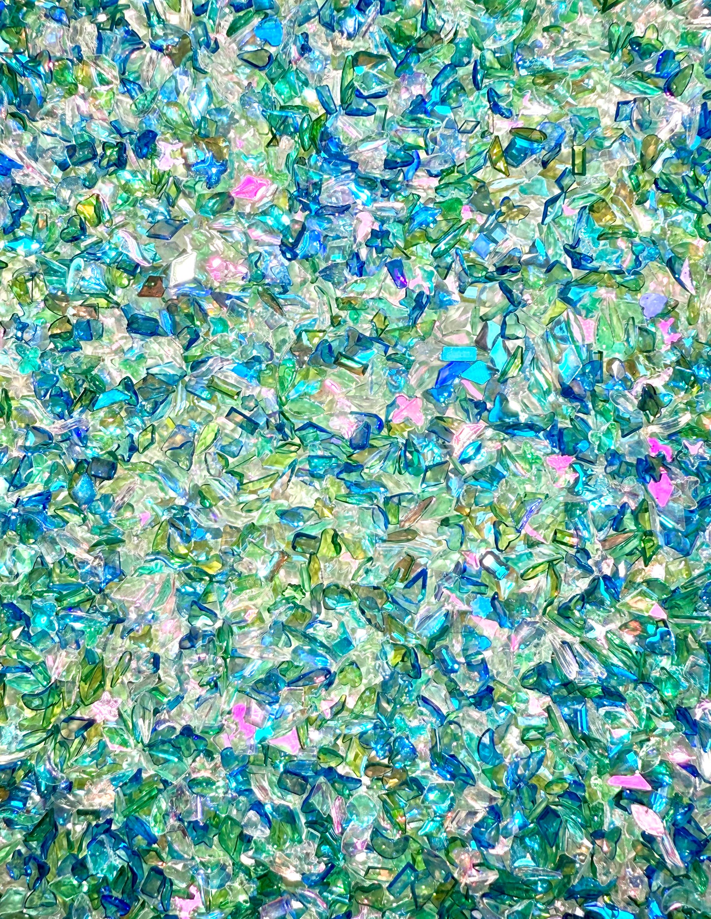 【Aurora Flakes】Transparent shining resin in all shapes, Nail art/Craft supplies, display