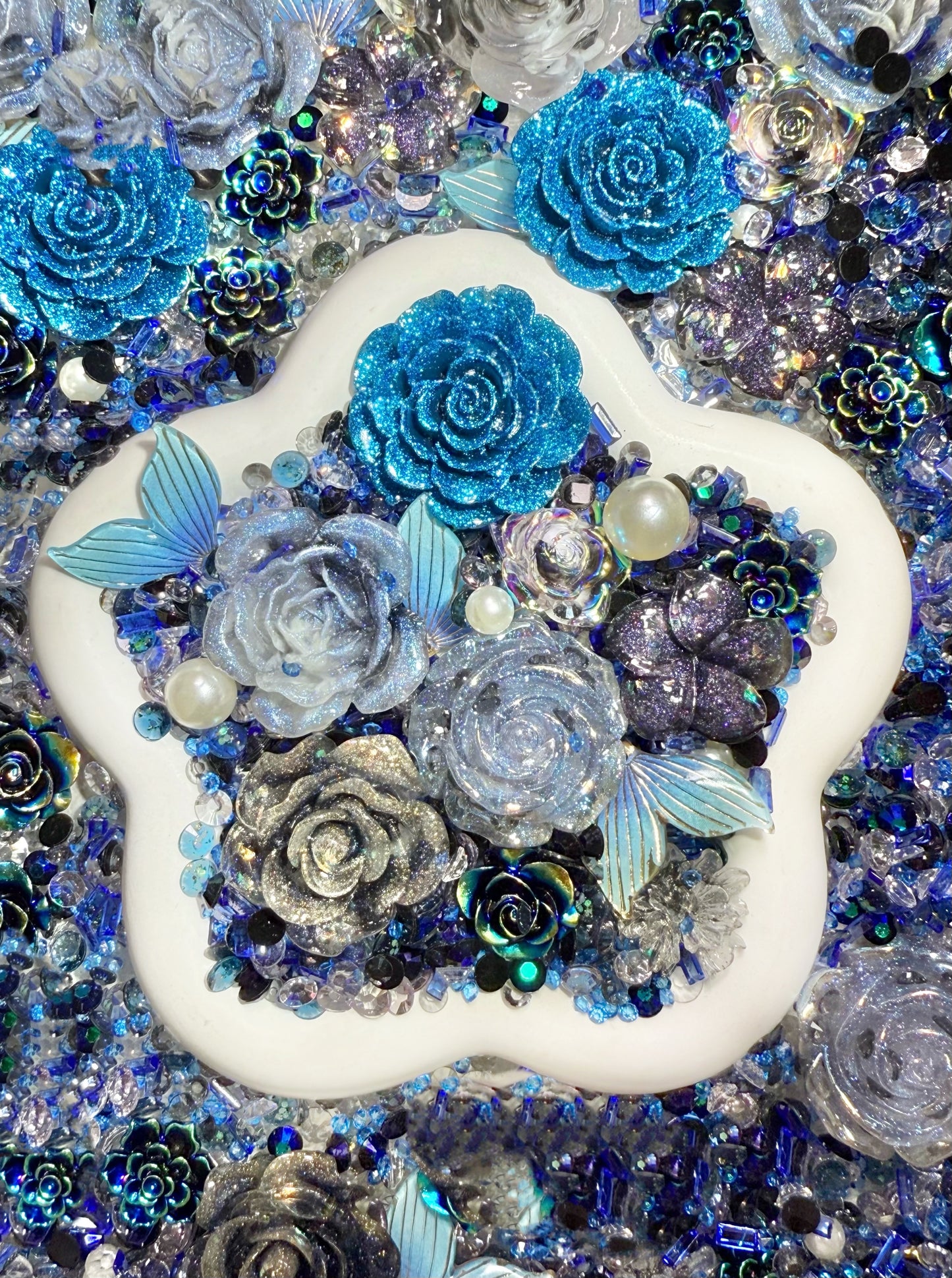【Blooming Garden】Luminous flowers and rhinestone mixes, display/junk journal/phonecase craftings
