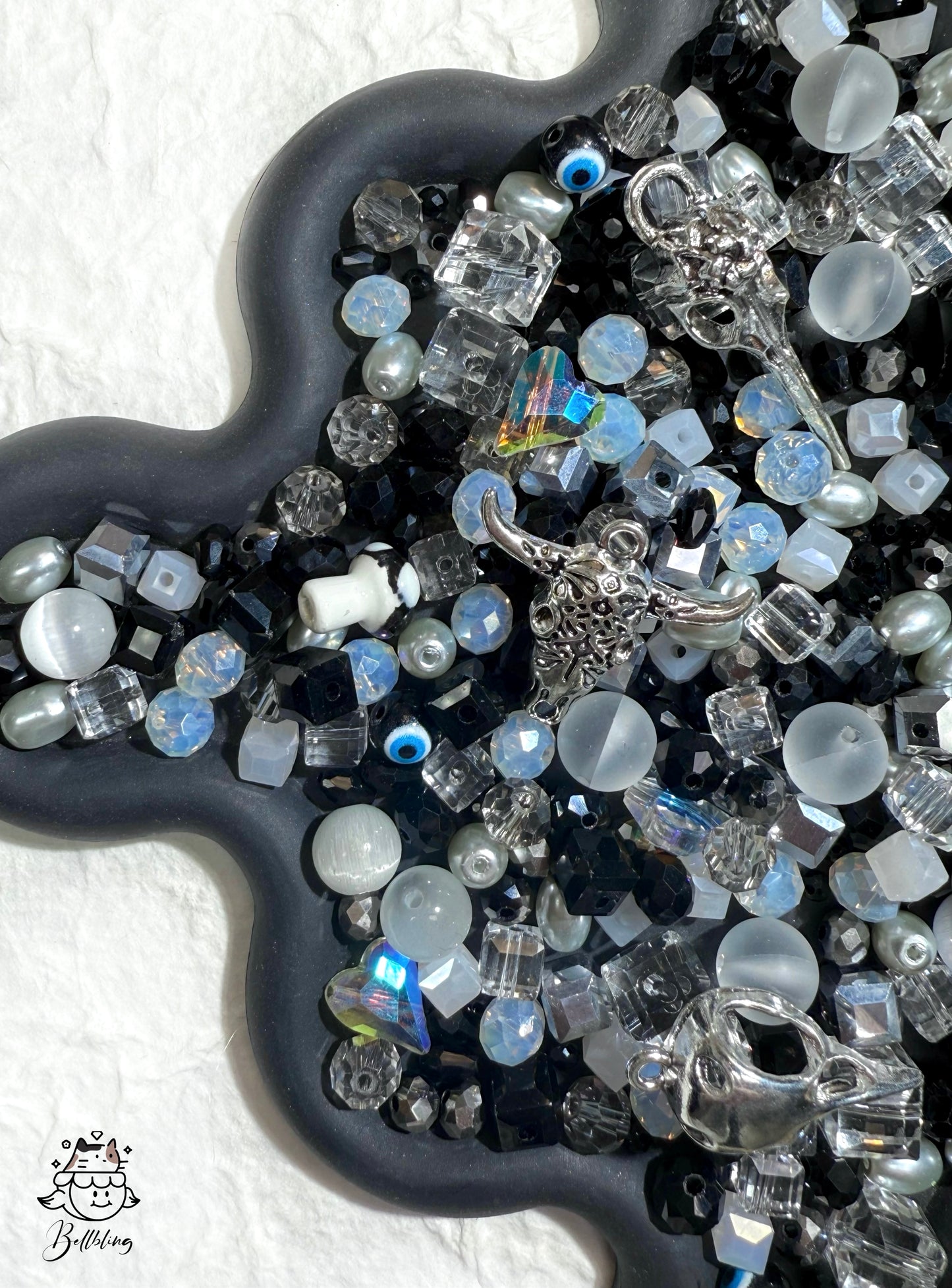 A001.NEW【Dewdrop Sparkle】8*10 mm dewdrop glass beads