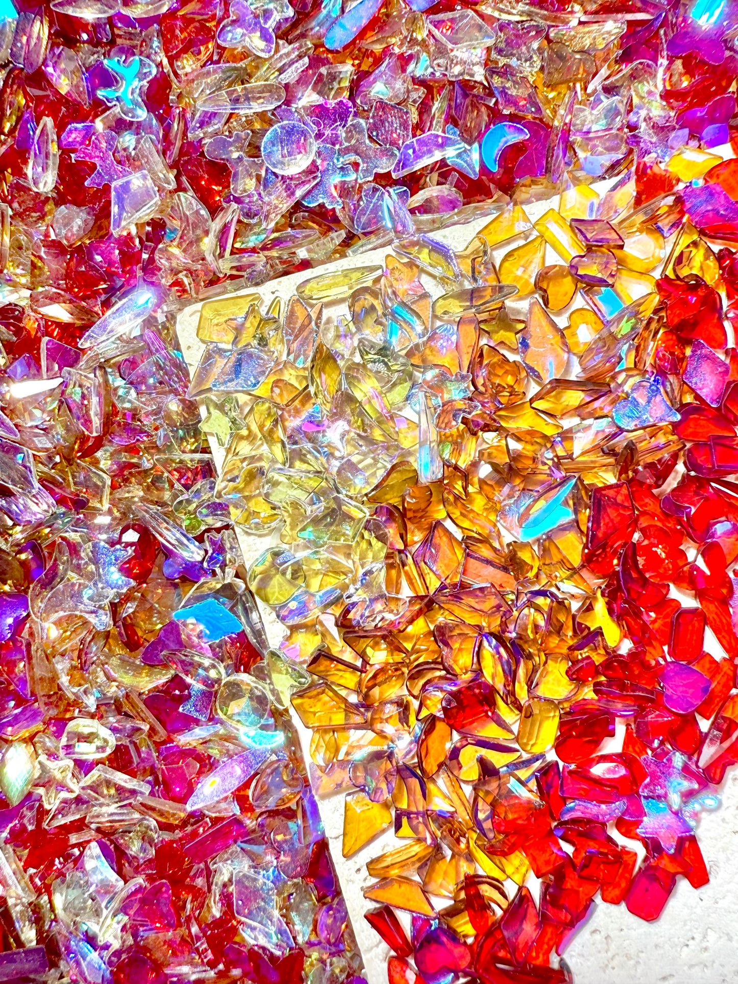 【Aurora Flakes】Transparent shining resin in all shapes, Nail art/Craft supplies, display