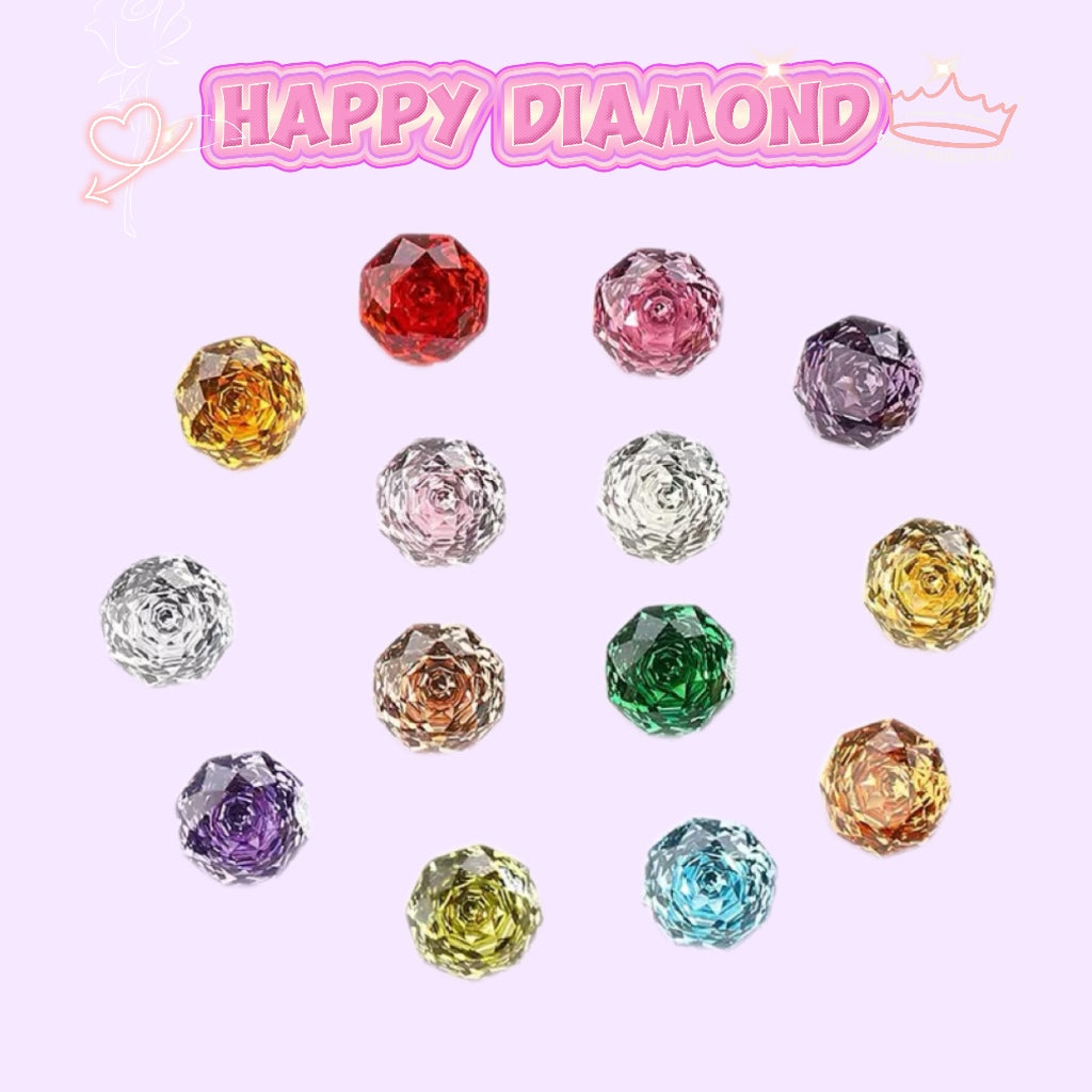 A001🔥【Happy Diamond】6mm/8mm Luxury Zircon Gem, 2 same gem in each jar