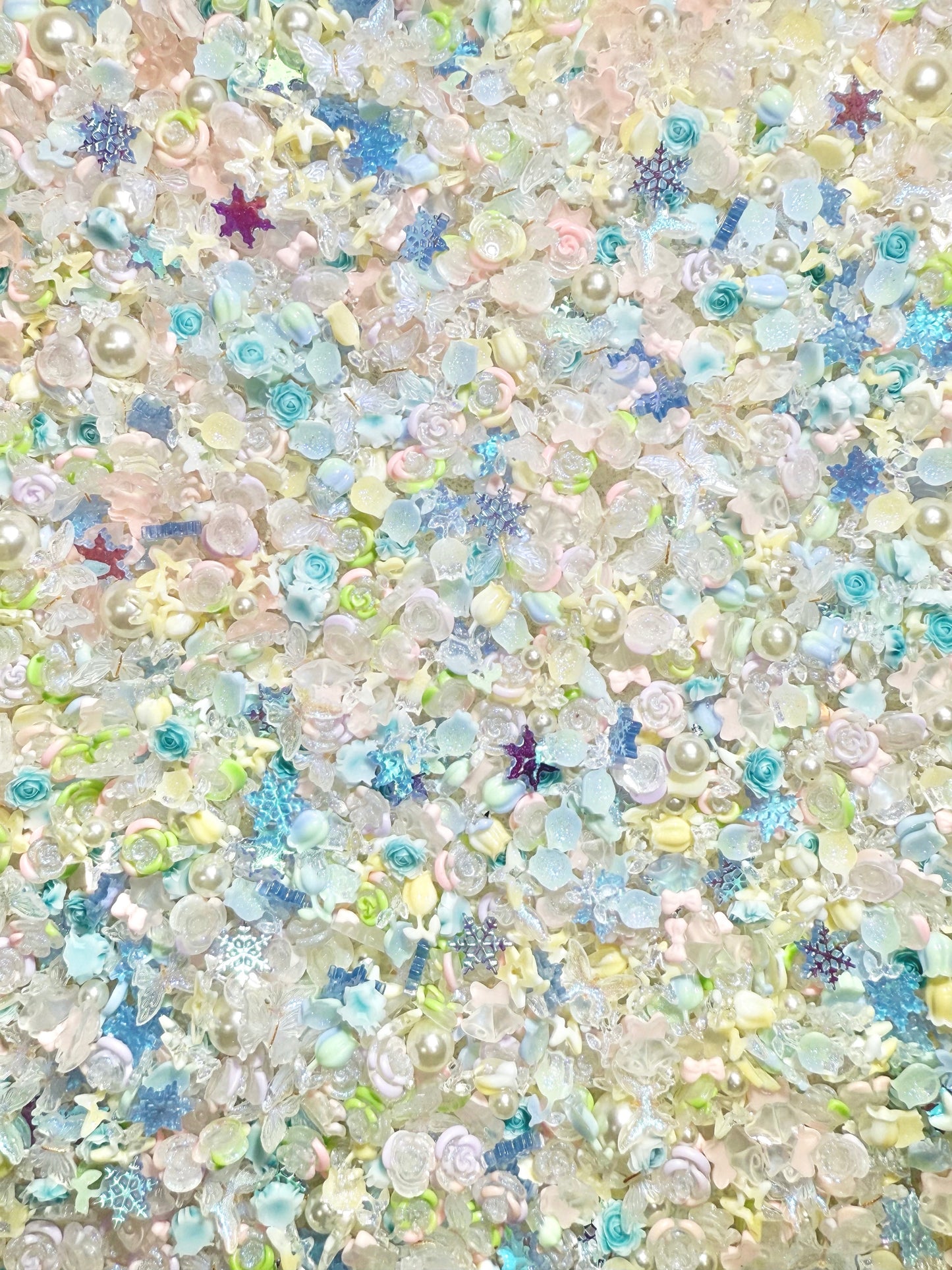 【Blue Blues】Résine lumineuse pastel, fournitures pour nail art/artisanat