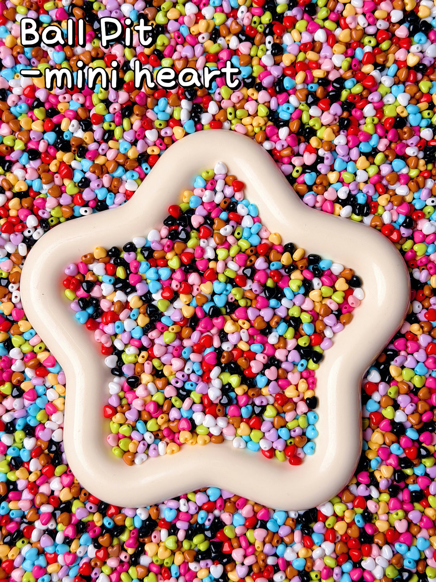 【Ball Pit】colorful drilled acrylics beads, keychain diy