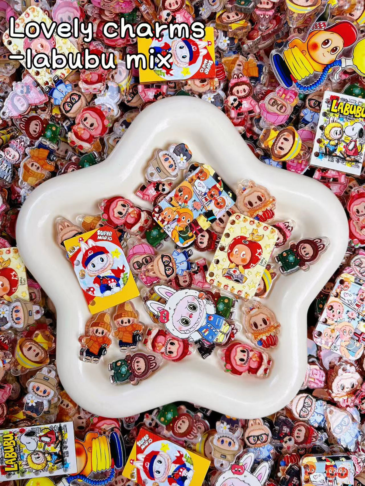 【Lovely Charms 】US ONLY sanrio colorful resin mix, hairpin/phonecases diy, display