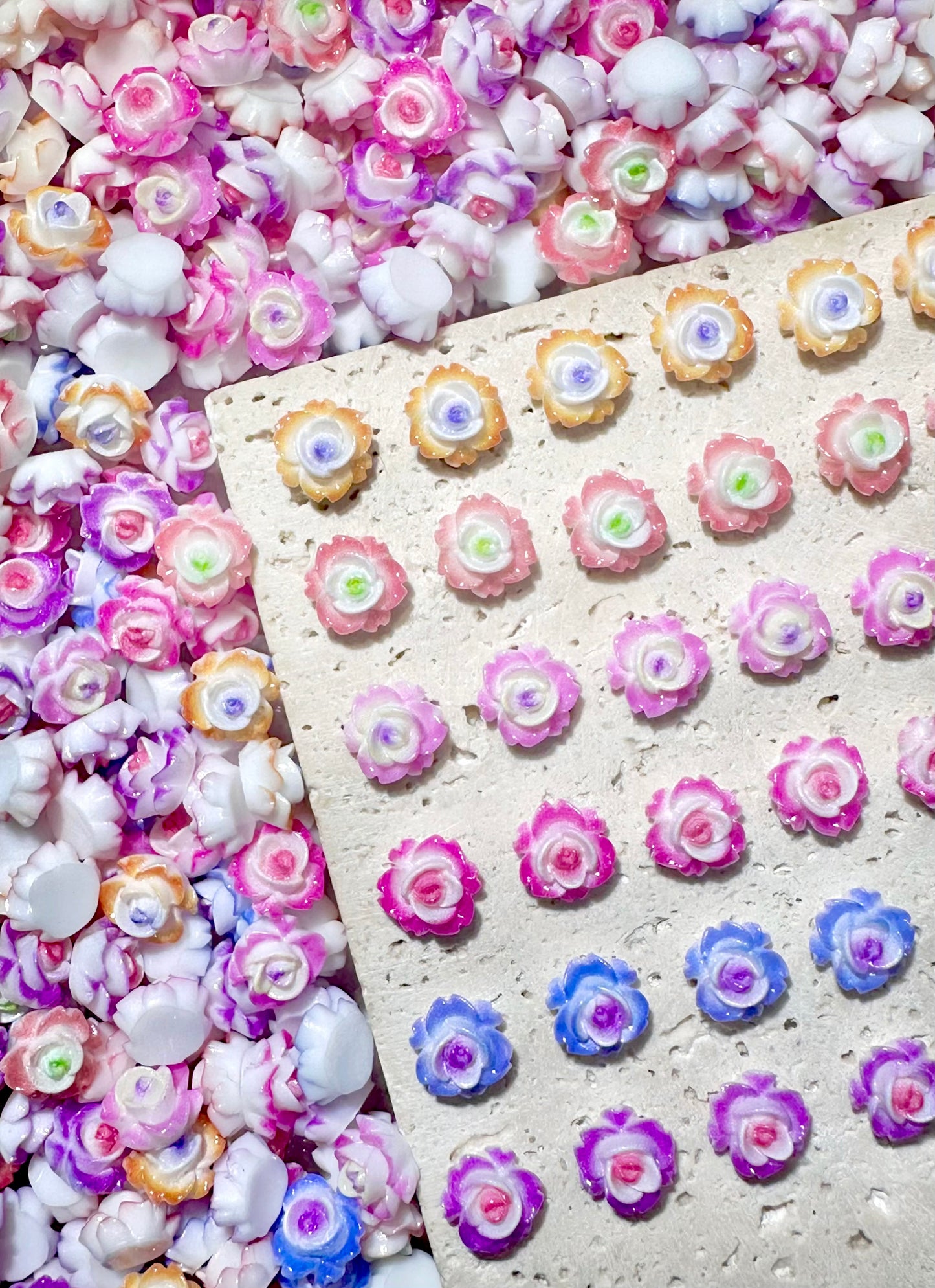 【Blue Blues】Résine lumineuse pastel, fournitures pour nail art/artisanat