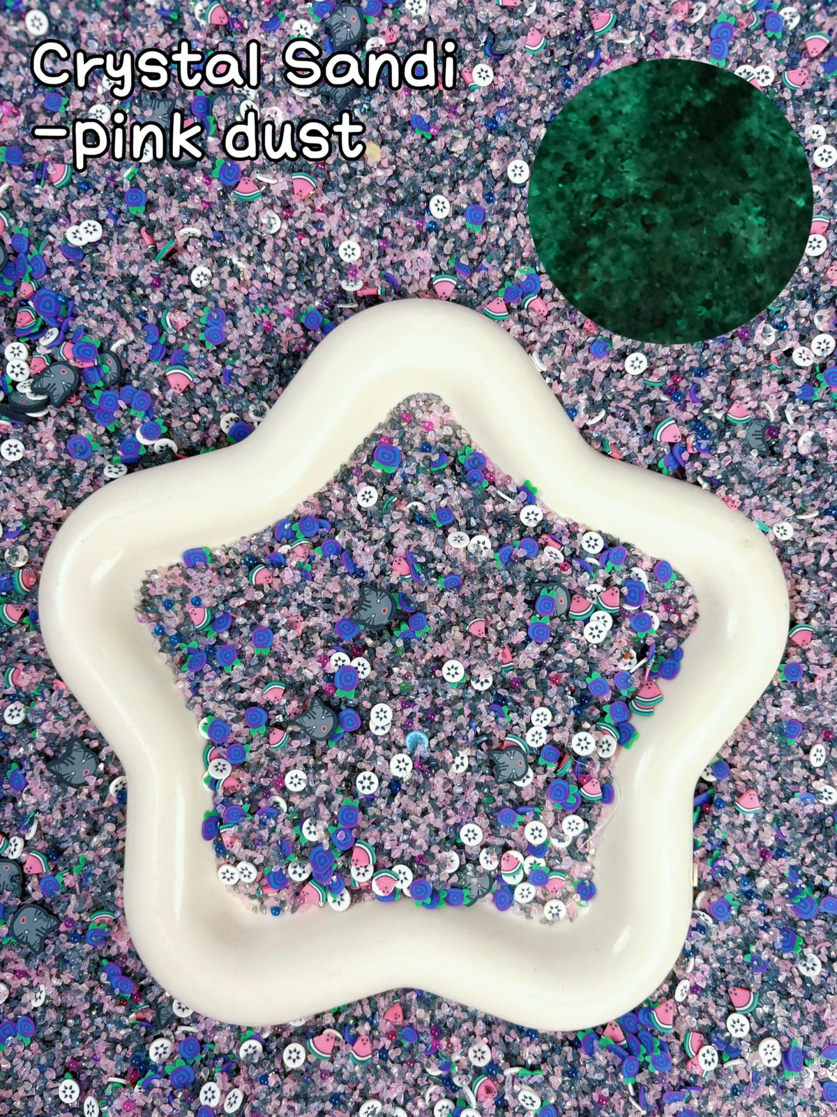 【Crystal Sandi】DIY crushed crystal/shell gravels DIY Nail materials, resin making or display