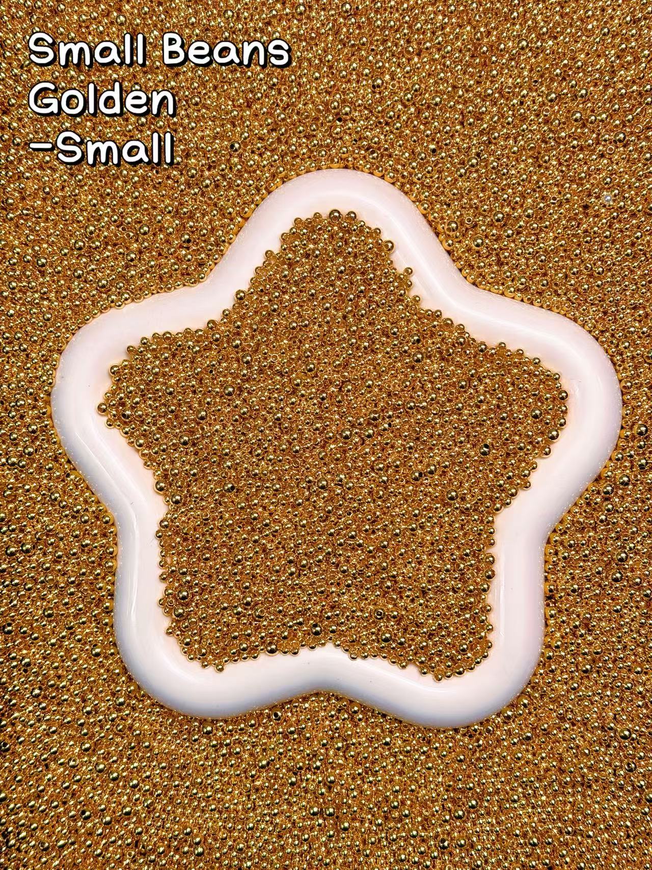 【Small Beans】Mixed Small bead spacers for jewelry/keychain/crafting