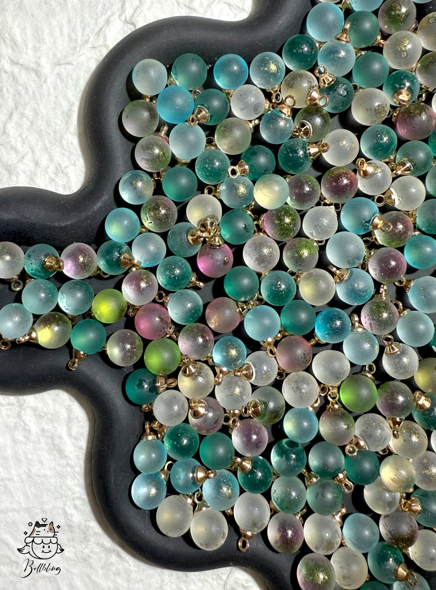 【Lolli Bulb】glass flora/lightbulb beads