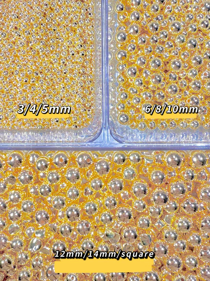 【Small Beans】Mixed Small bead spacers for jewelry/keychain/crafting