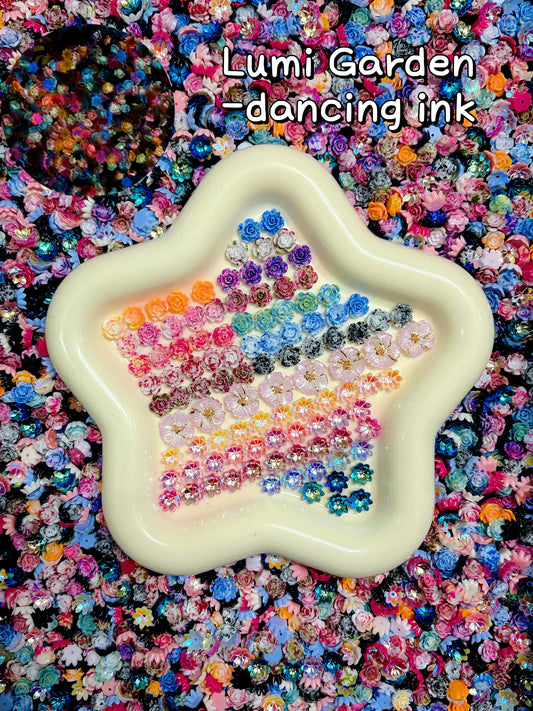 A001. NEW【Lumi Garden】luminous flowers resins, Nail art/Craft supplies