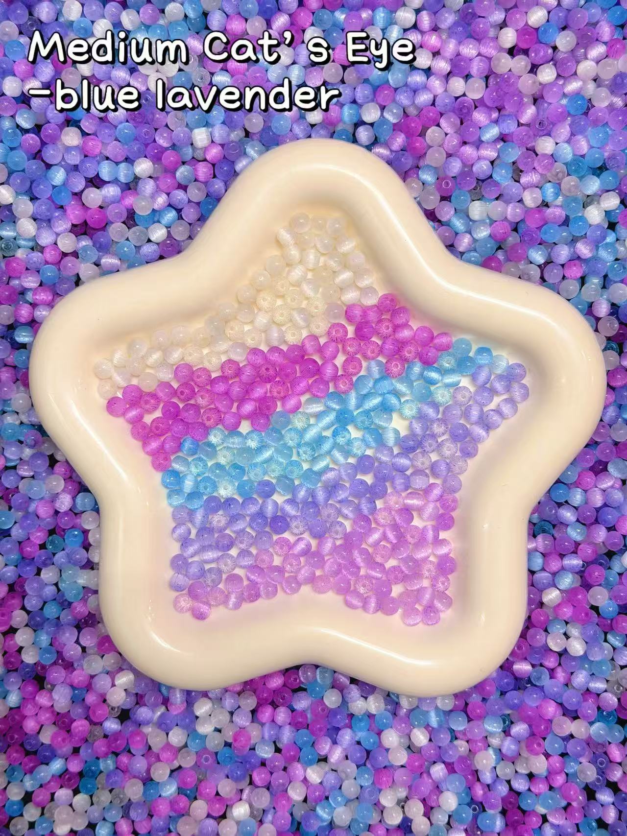 【Medium Cats Eye】6mm glass cats-eye beads mix, earring, bracelet, necklace, keychain