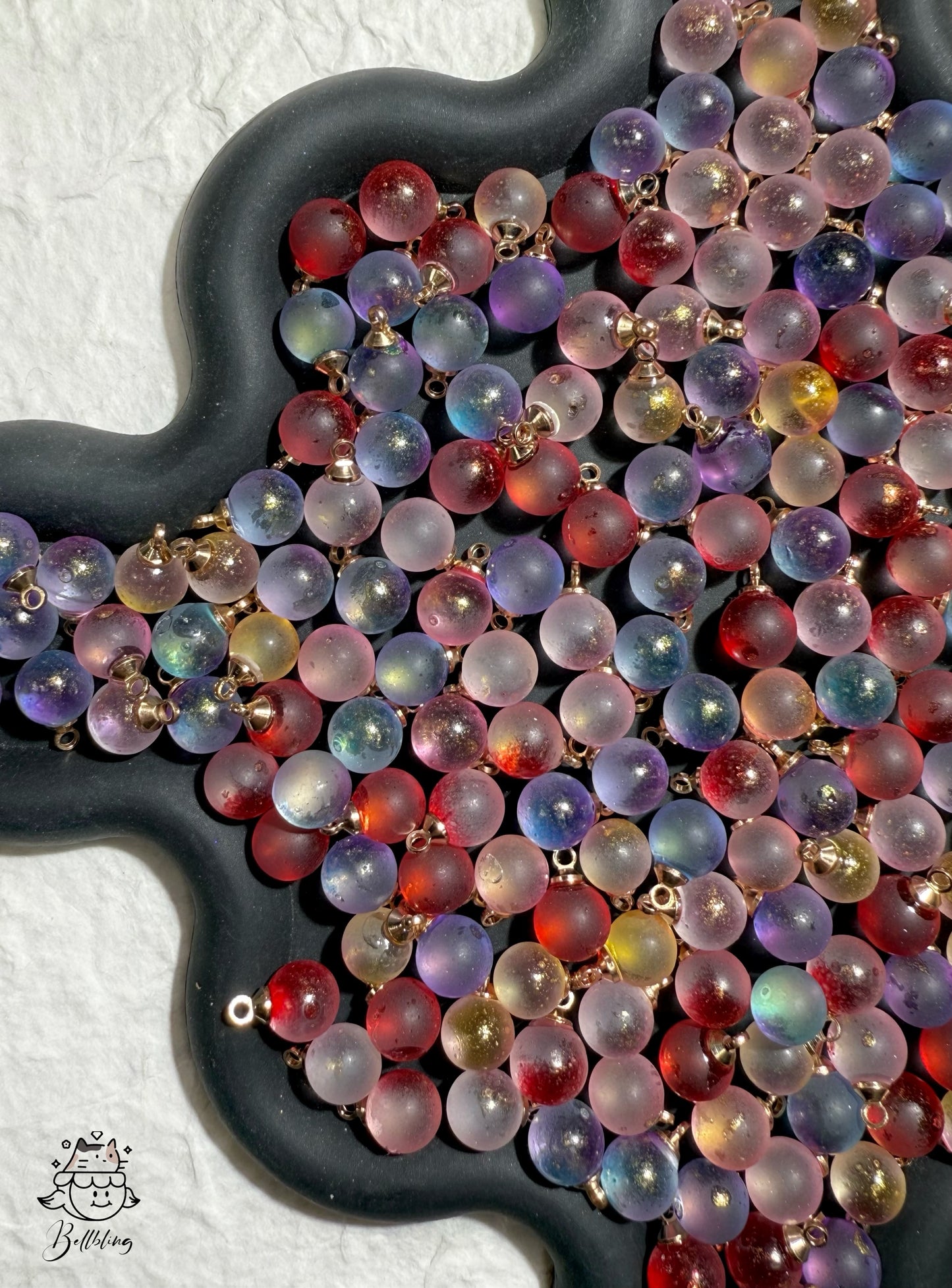 【Lolli Bulb】glass flora/lightbulb beads