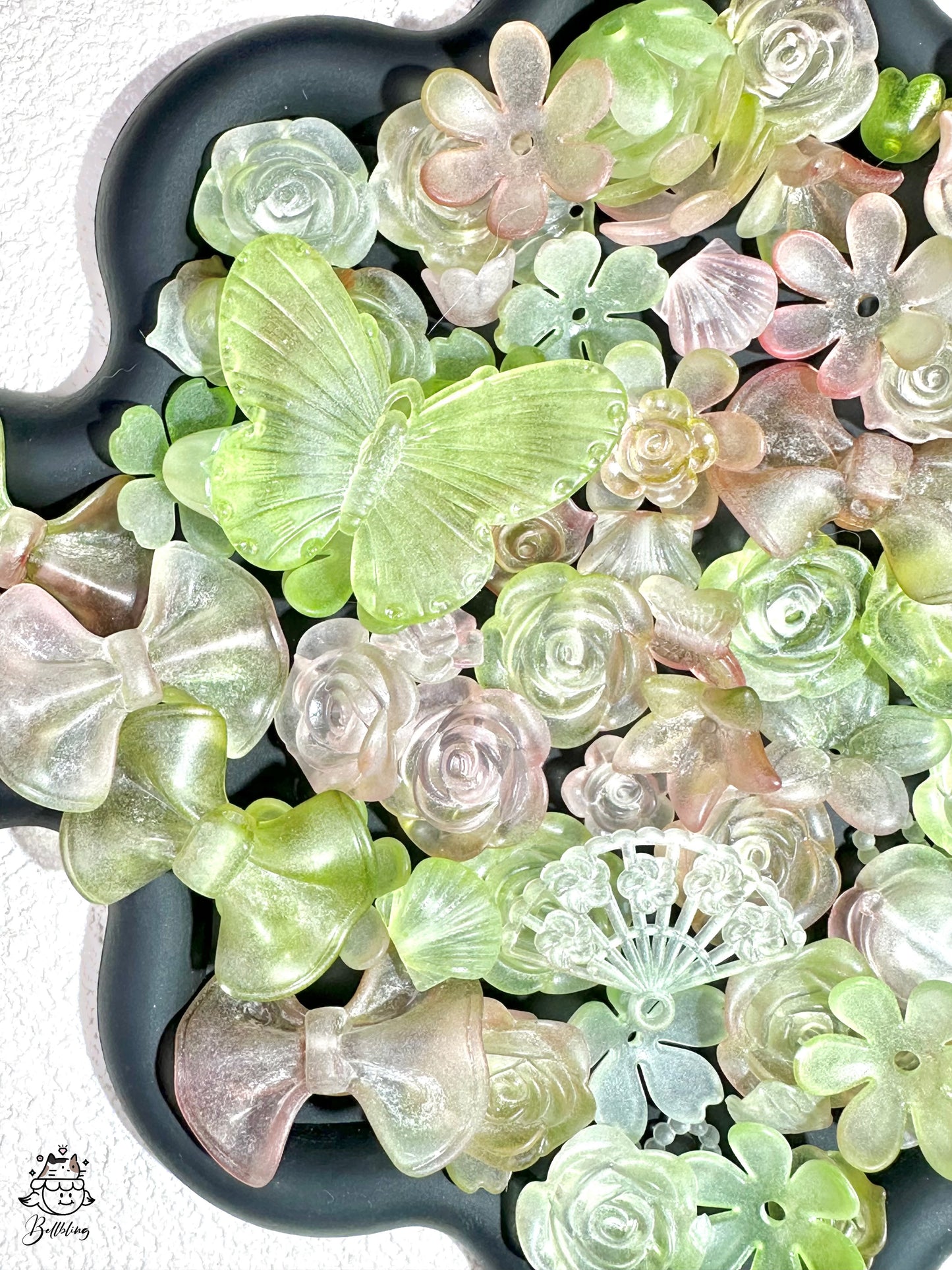 【Butterfly Valley】B1G1 SALE, Drilled flora charms, phonecase/keychain/jewelery acrylics