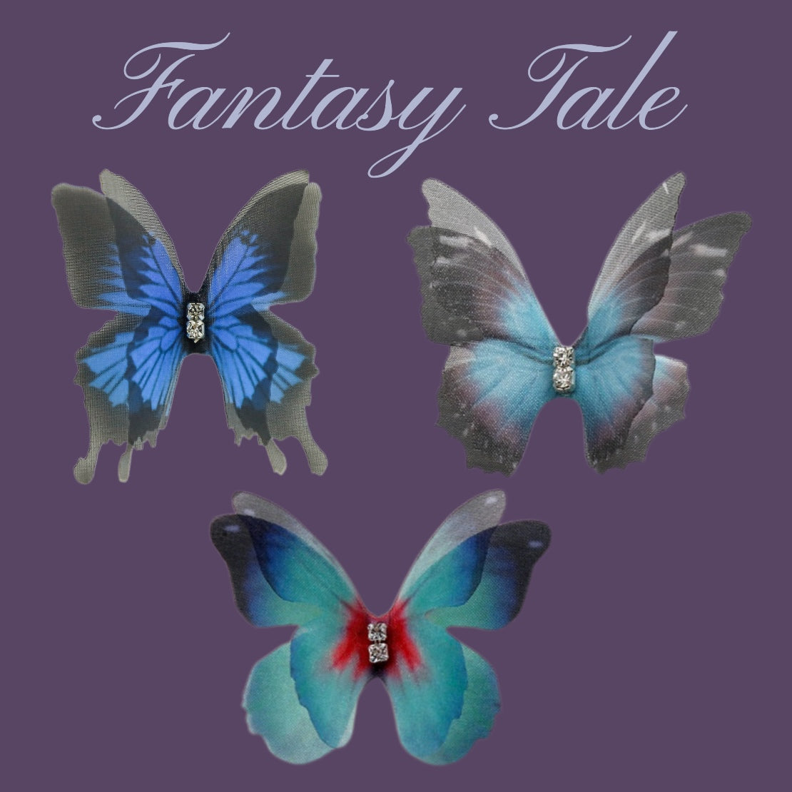 A001【Fantasy Tale】B1G1 SALE Organza butterflies mixes