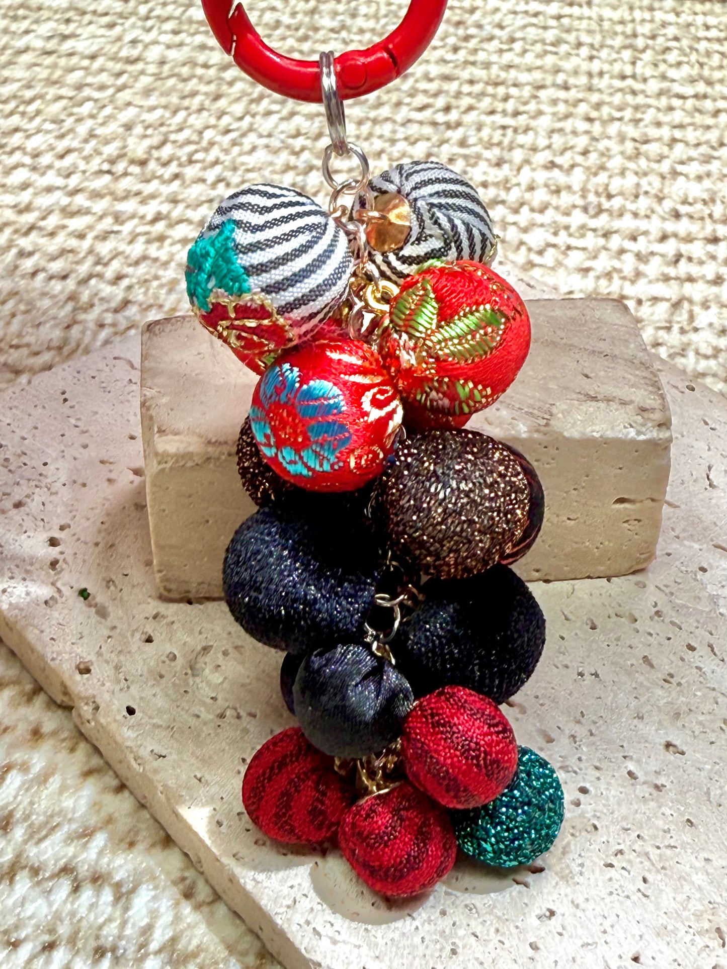【Pom Pom Mix】11mm-16mm fabric beads mixes