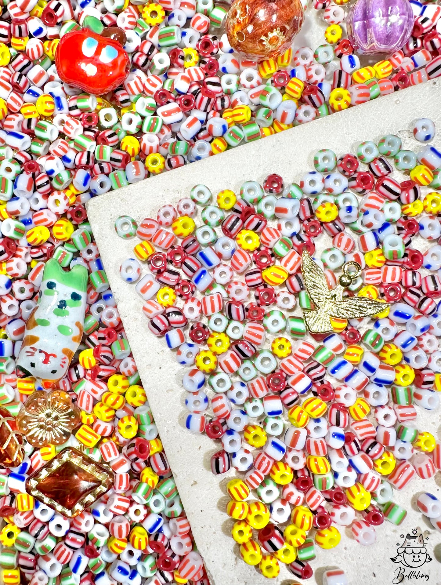 【Seed beads Collection 1】simple 4mm glass seed beads