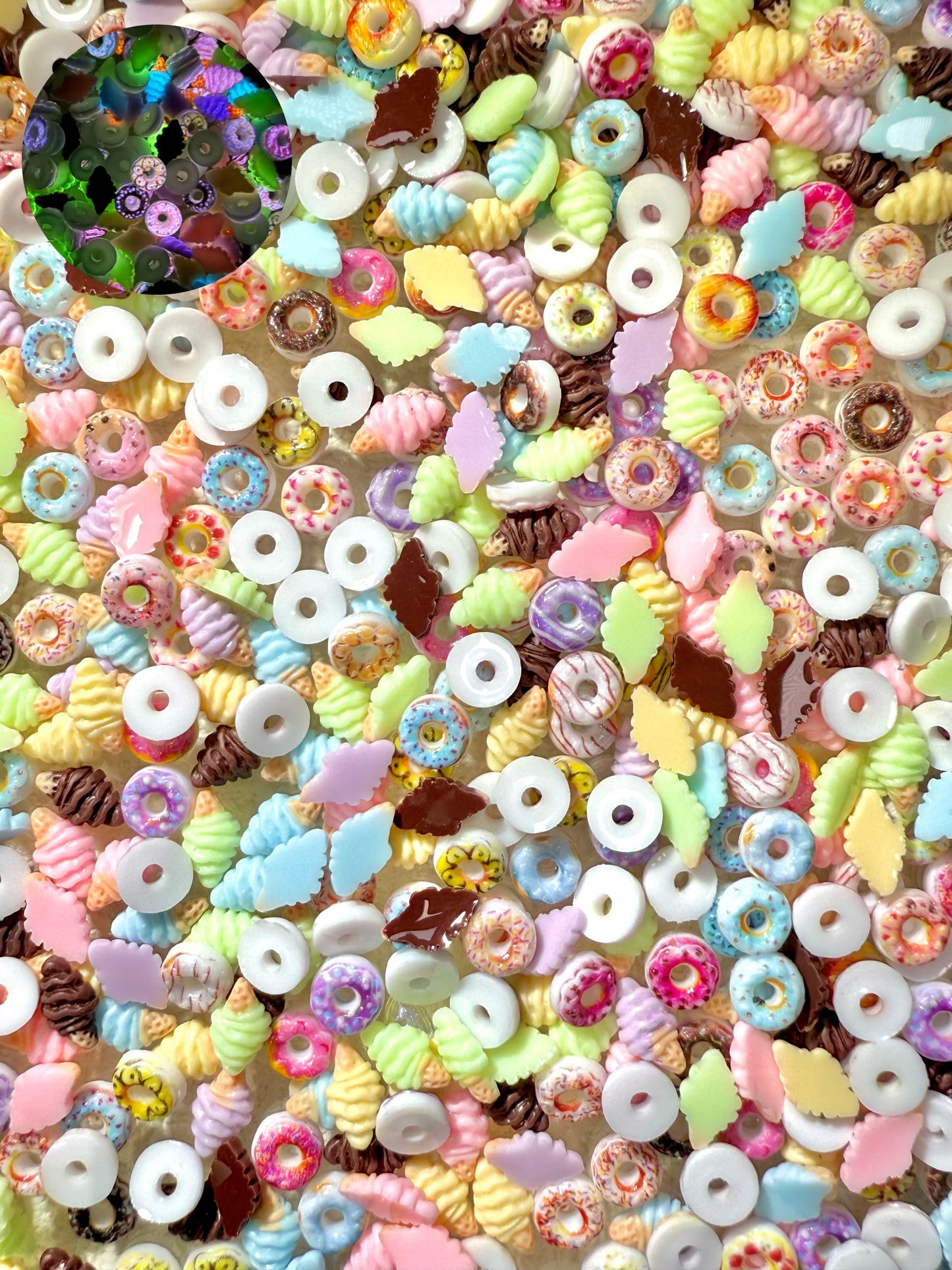 【Blue Blues】Résine lumineuse pastel, fournitures pour nail art/artisanat