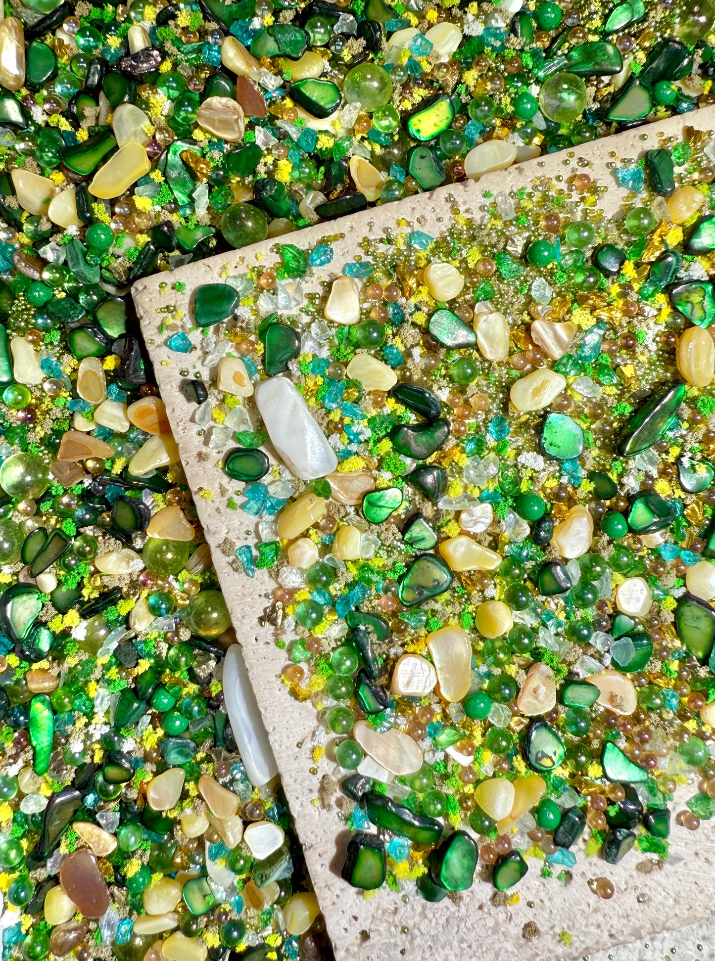 【Crystal Sandi】DIY crushed crystal/shell gravels DIY Nail materials, resin making or display