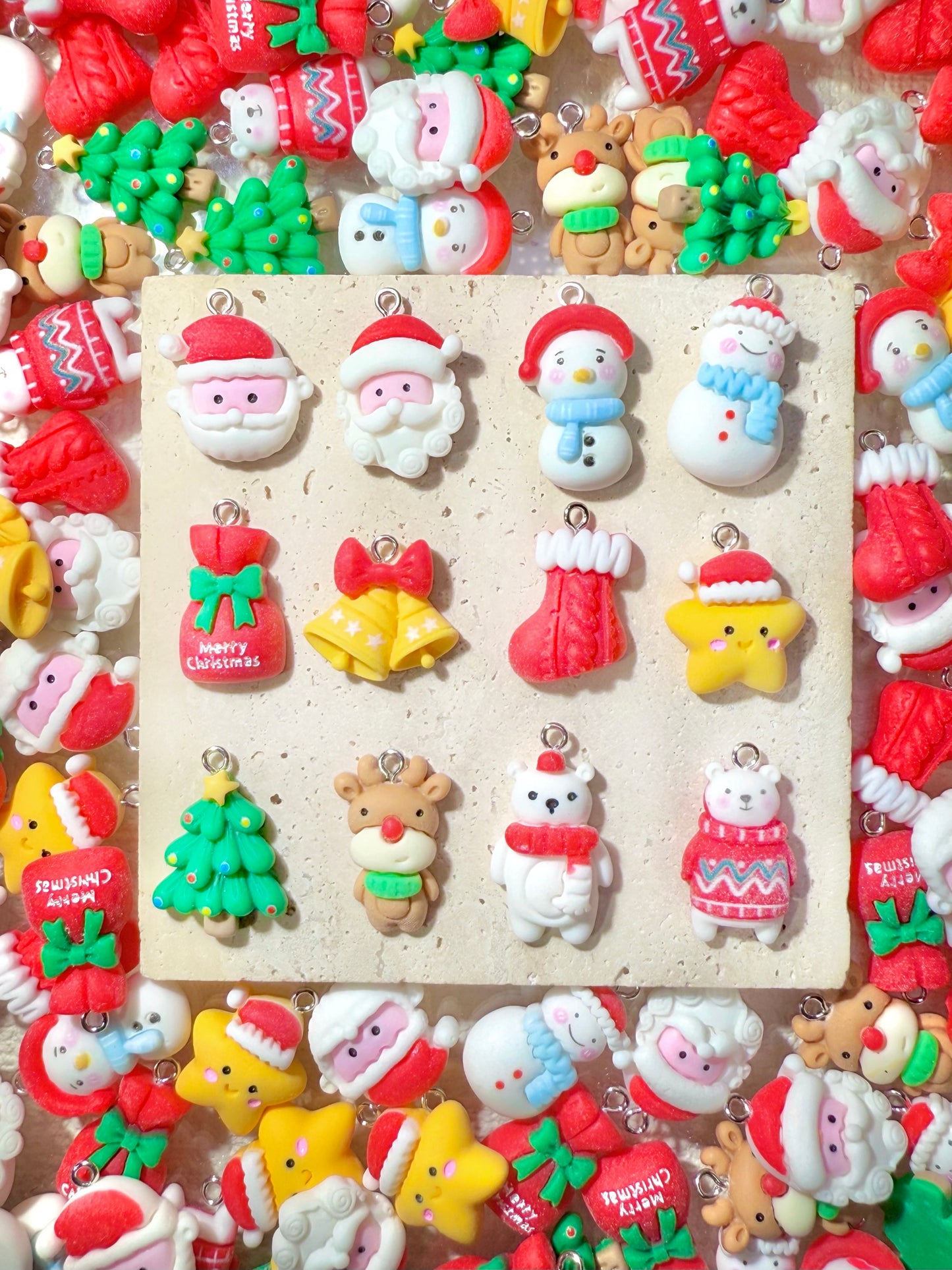 【Christmas Party】Christmas resin charms with eyehooks