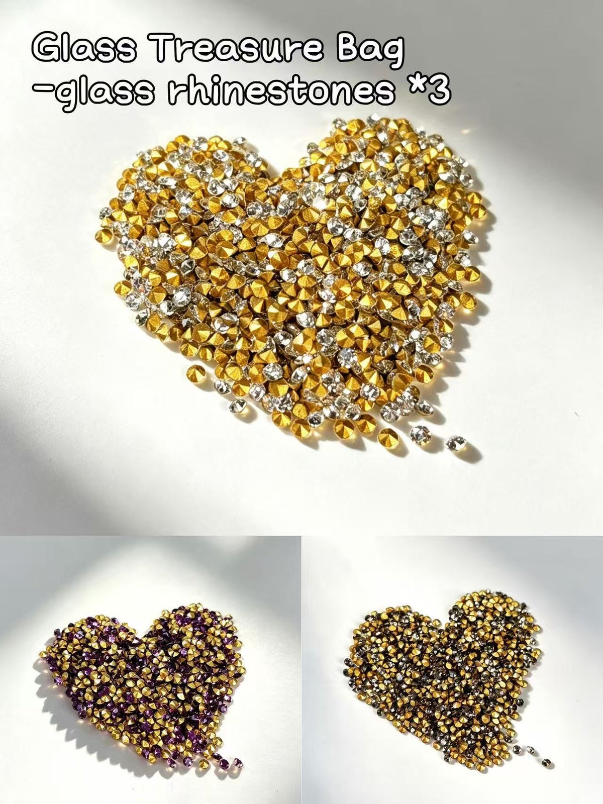 【Glass Treasure Bag】Exquisite glass charms/beads, for bracelet/keychain/necklaces diy