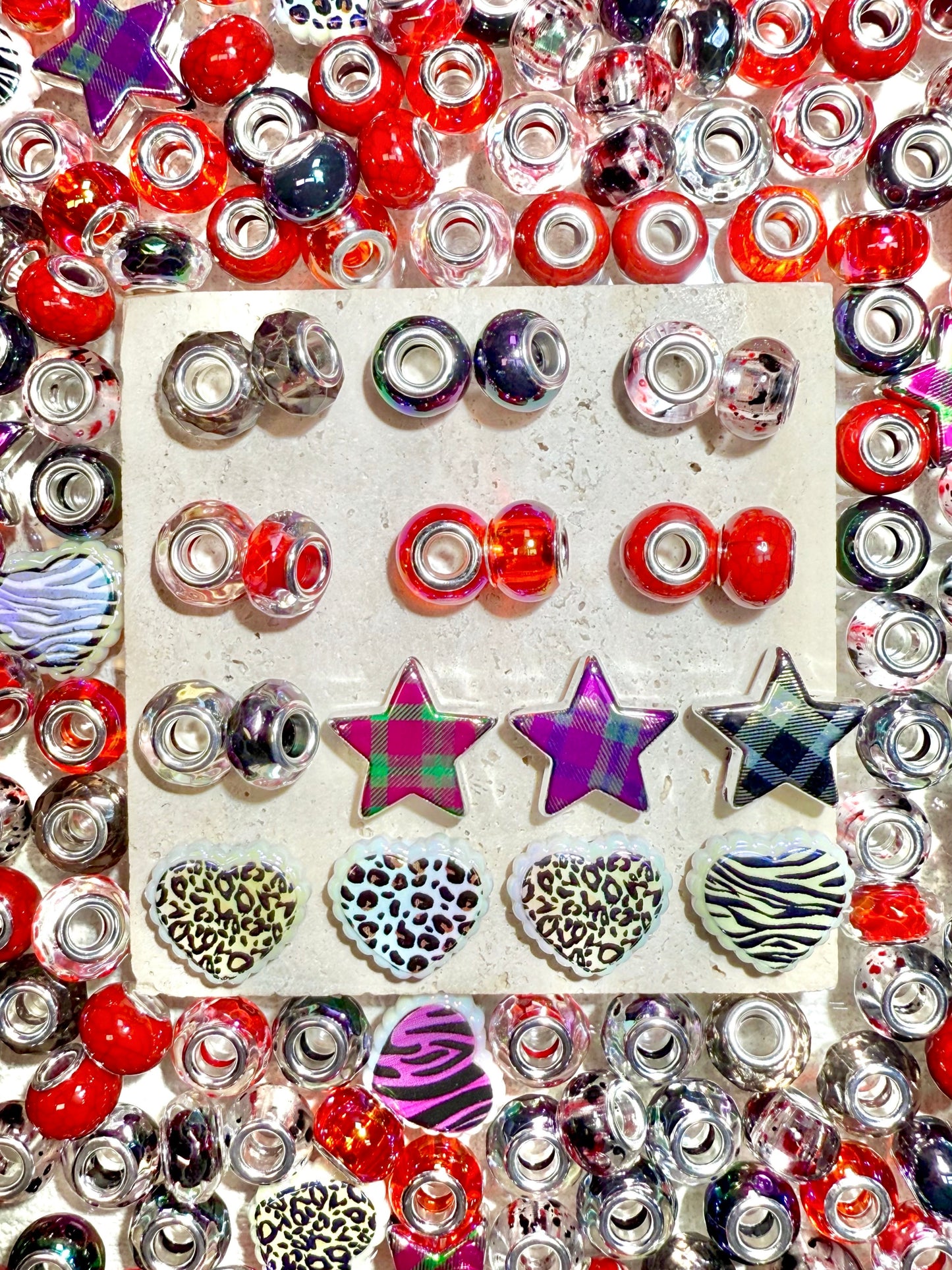 A001.NEW【Pandora Dream】pandora acrylics beads mix, making bracelet, wreath, keychain, pens etc