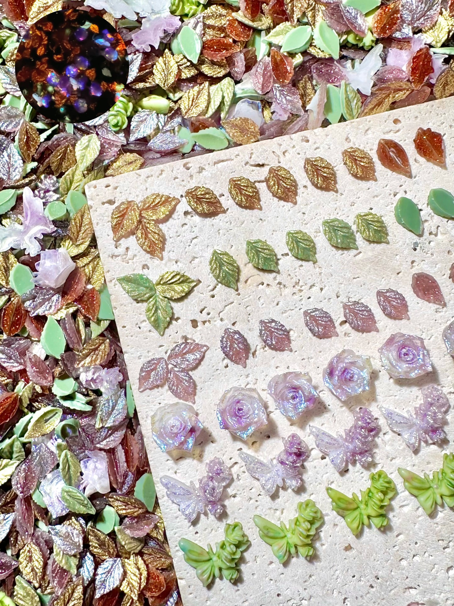 【Blue Blues】Résine lumineuse pastel, fournitures pour nail art/artisanat