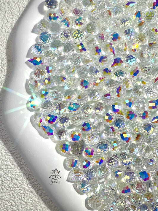 A001 🔥【Dewdrop Sparkle】8*10 mm dewdrop glass beads
