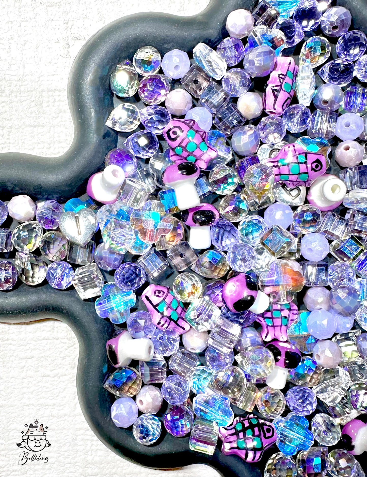 A001.NEW【Dewdrop Sparkle】8*10 mm dewdrop glass beads