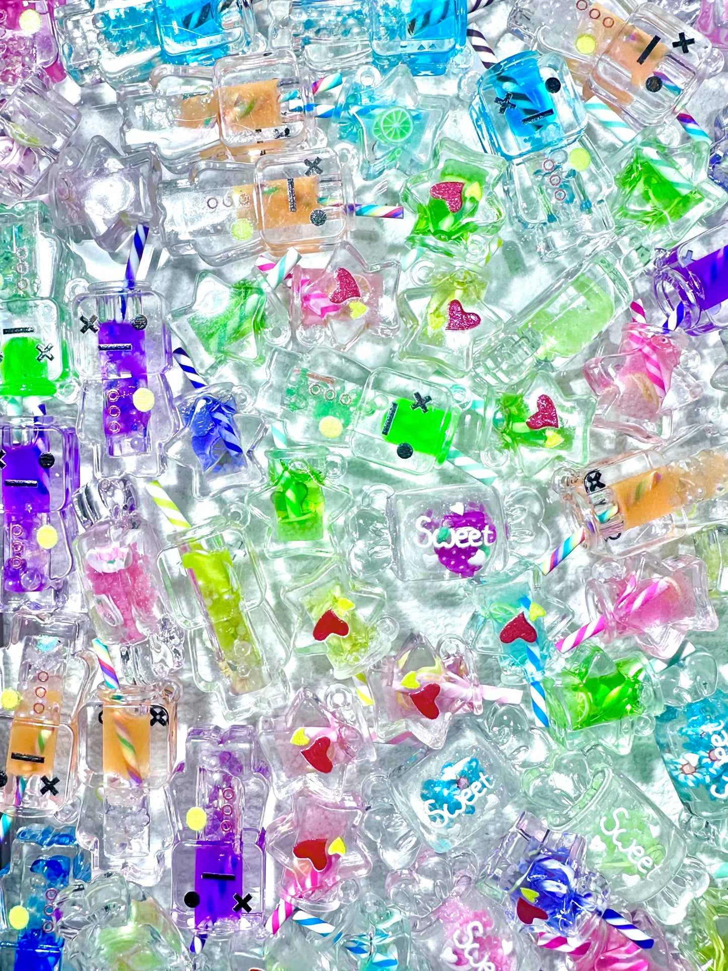 【Sweet Energy】luminous candy, cocktail, energy drink resin mix, diy, display