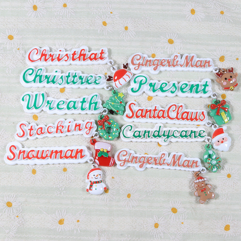 【Christmas Dinner】christmas resin plates&dangling charms, fridge magnets/hairpin/keyhain/doll house