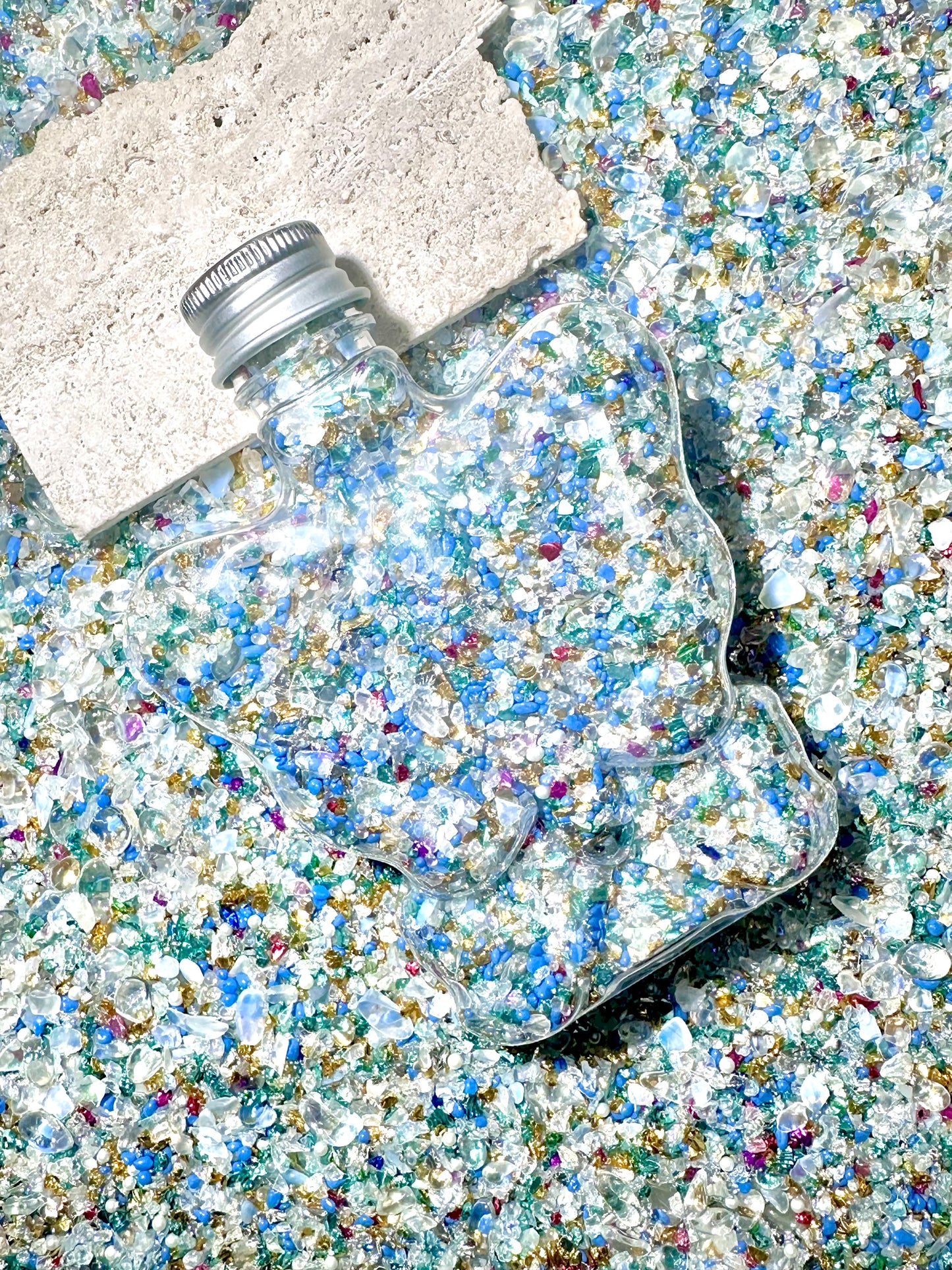 【Crystal Sandi】DIY crushed crystal/shell gravels DIY Nail materials, resin making or display