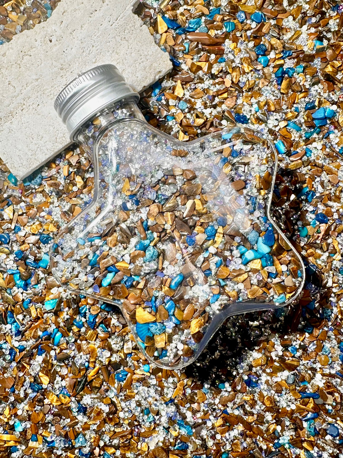 【Crystal Sandi】DIY crushed crystal/shell gravels DIY Nail materials, resin making or display