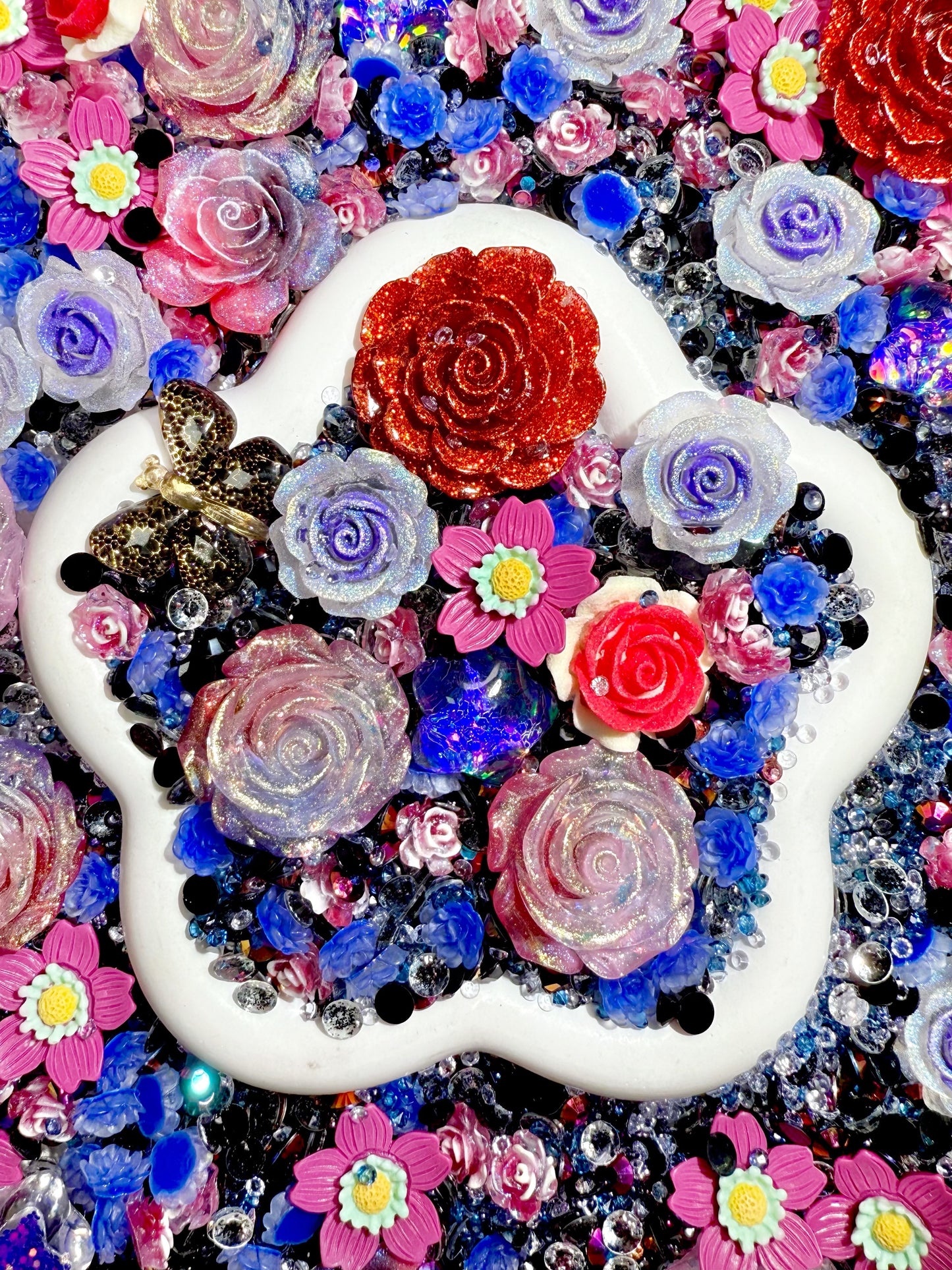 【Blooming Garden】Luminous flowers and rhinestone mixes, display/junk journal/phonecase craftings