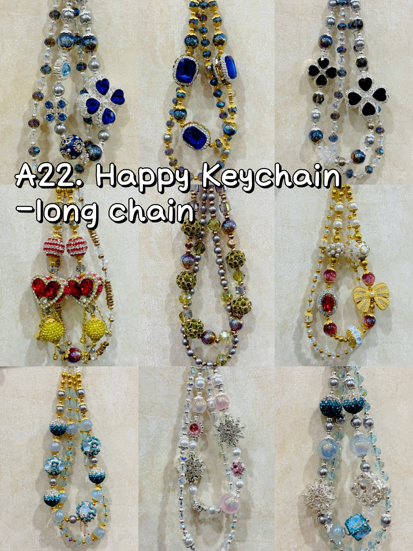 A22【Happy Keychain】customized handmade keychain blind bag
