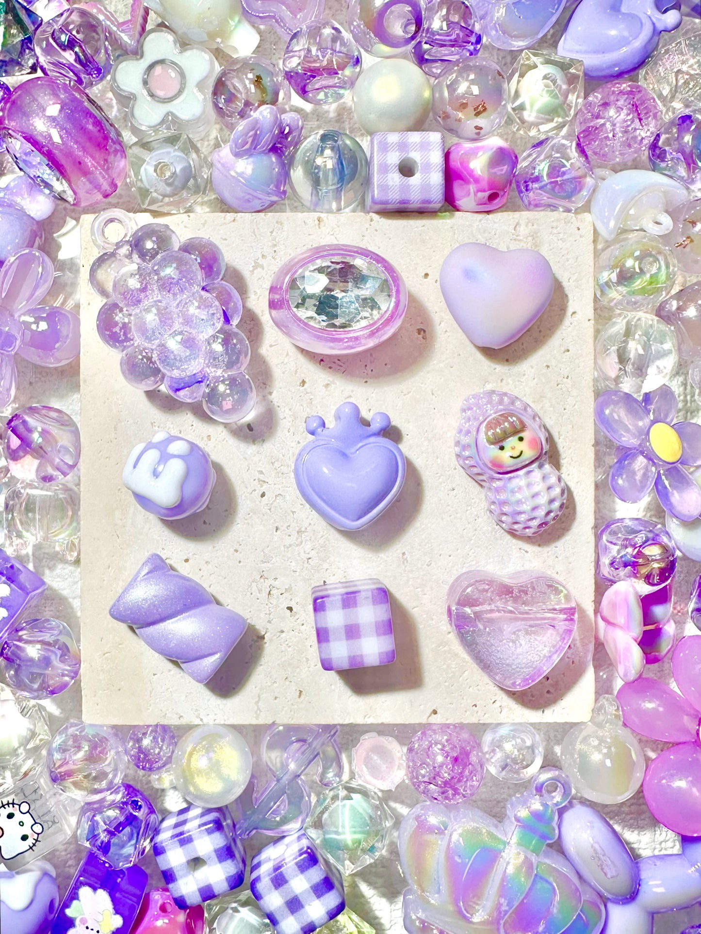 A001【Bubble Gum】colorful acrylics beads mix, 16mm (making wreath, keychain, pens etc)