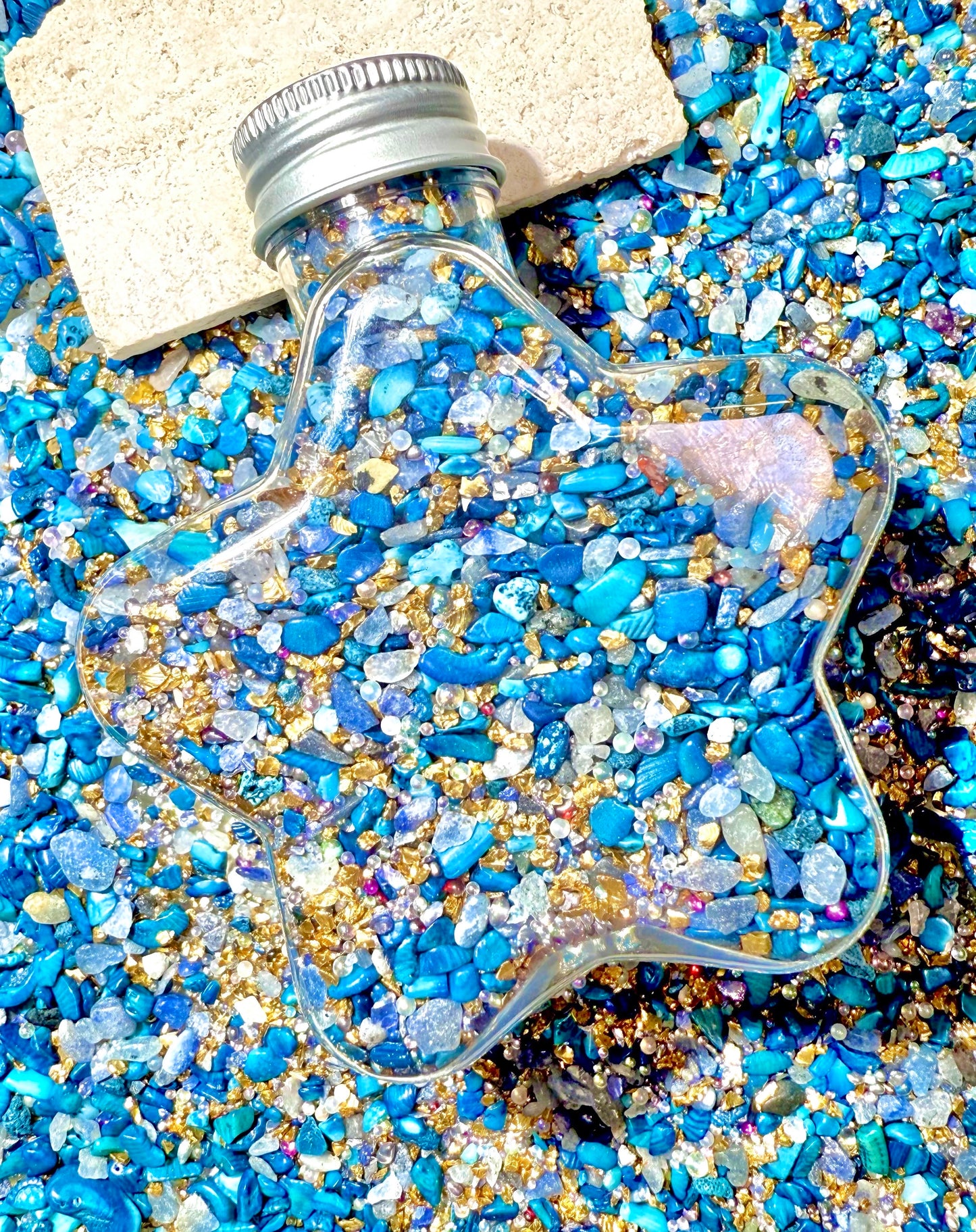 【Crystal Sandi】DIY crushed crystal/shell gravels DIY Nail materials, resin making or display