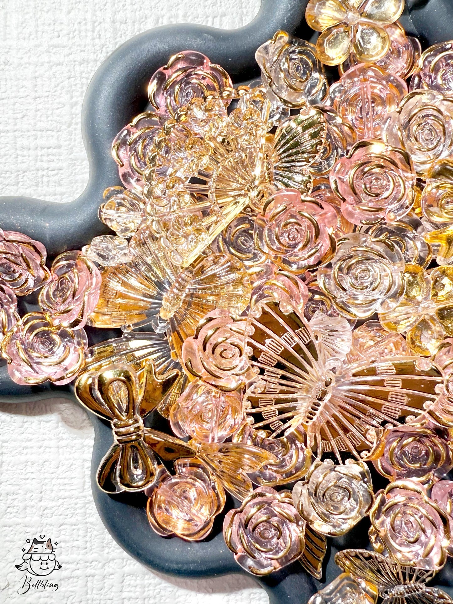 【Butterfly Valley PRO】Drilled acrylics flower/butterfly charms for bracelet, necklace, wreath, keychain, display