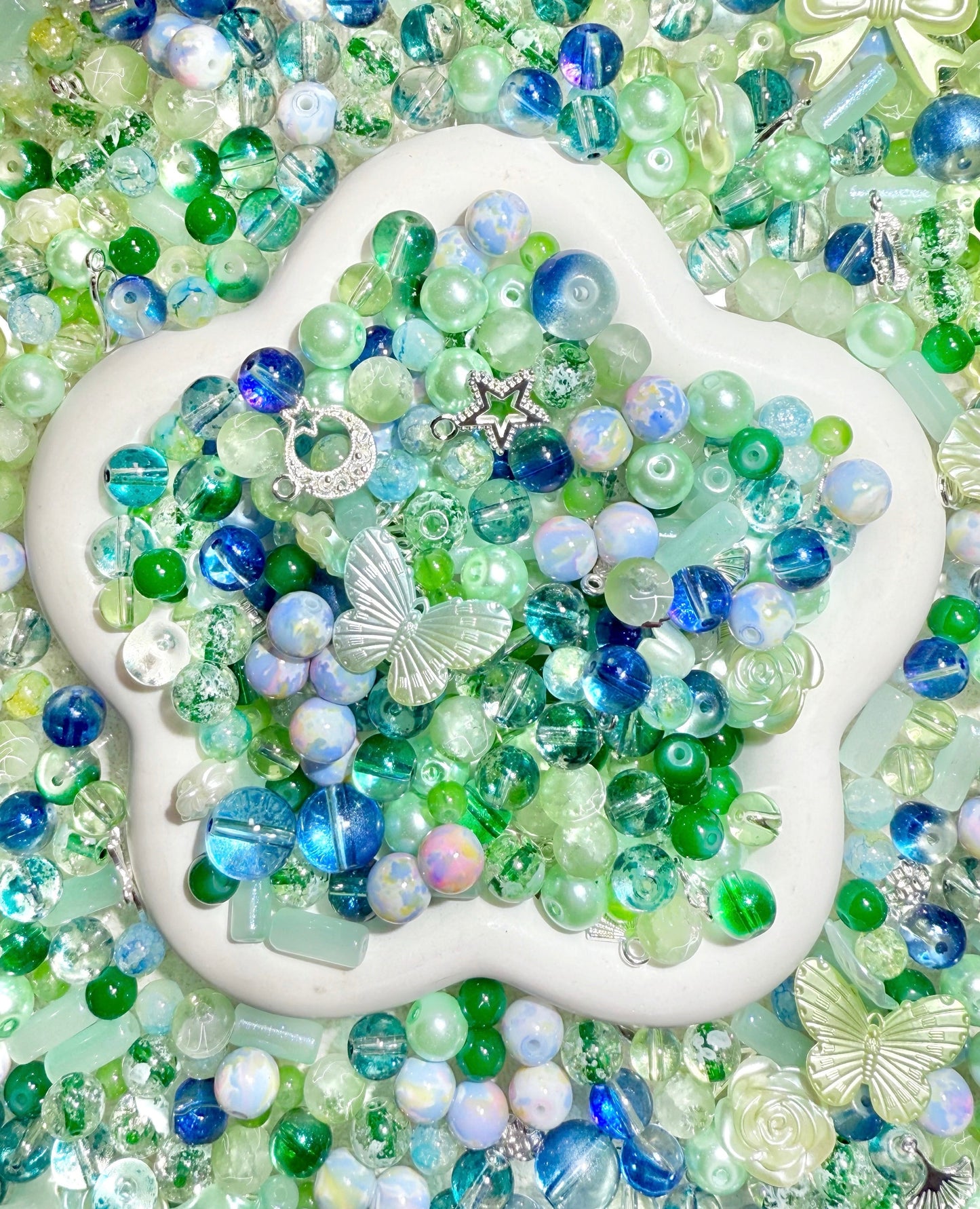 【BEADS PARTY 1】20% OFF Dainty Dreamy 8mm-10mm glass beads, all colors and themes